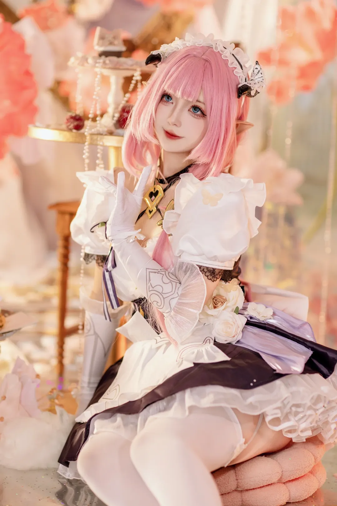 エリシア コスプレ, 崩壊 3rd, 2次元少女, コスプレ撮影, ピンクの妖精 - 5枚目