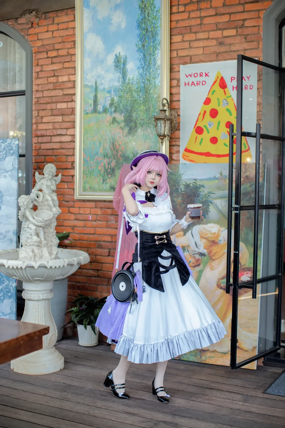 爱莉希雅cos, 二次元摄影, 漫展返图, 崩坏3cosplay, 咖啡厅写真 - 第4张