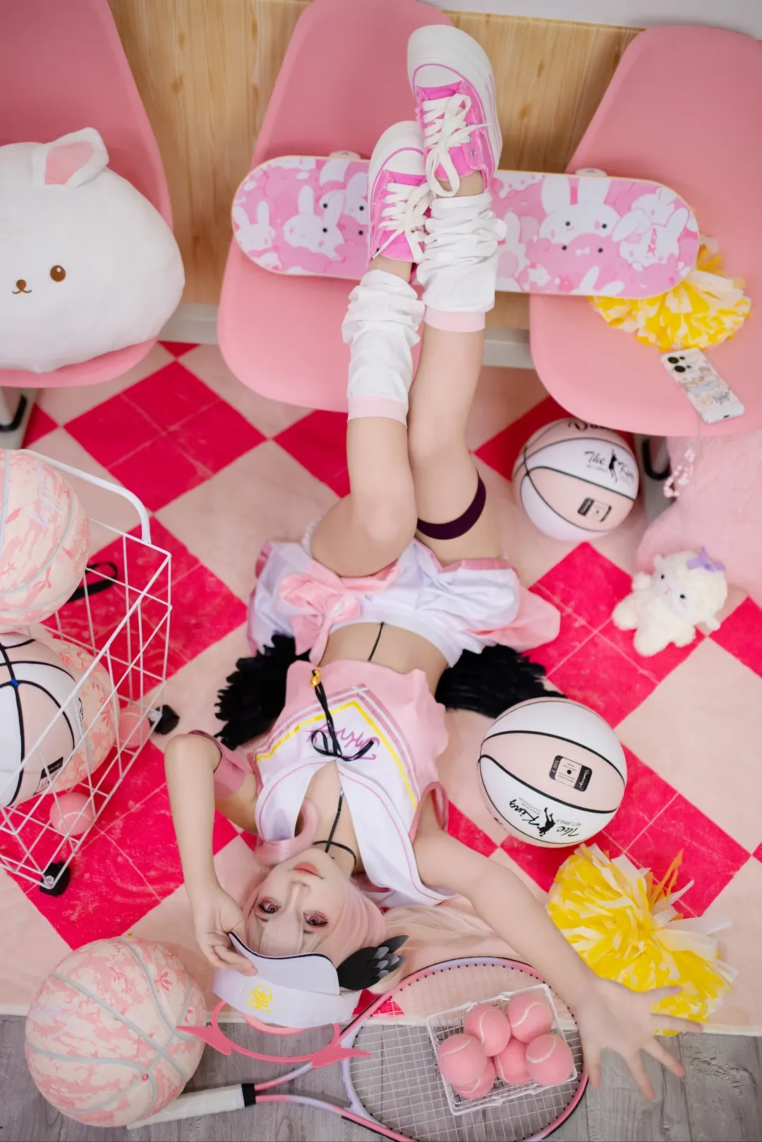ブルーアーカイブ, 二次元コスプレ, 下江コハル コスプレ, チアリーダー衣装, 撮影スタジオの共有 - 1枚目