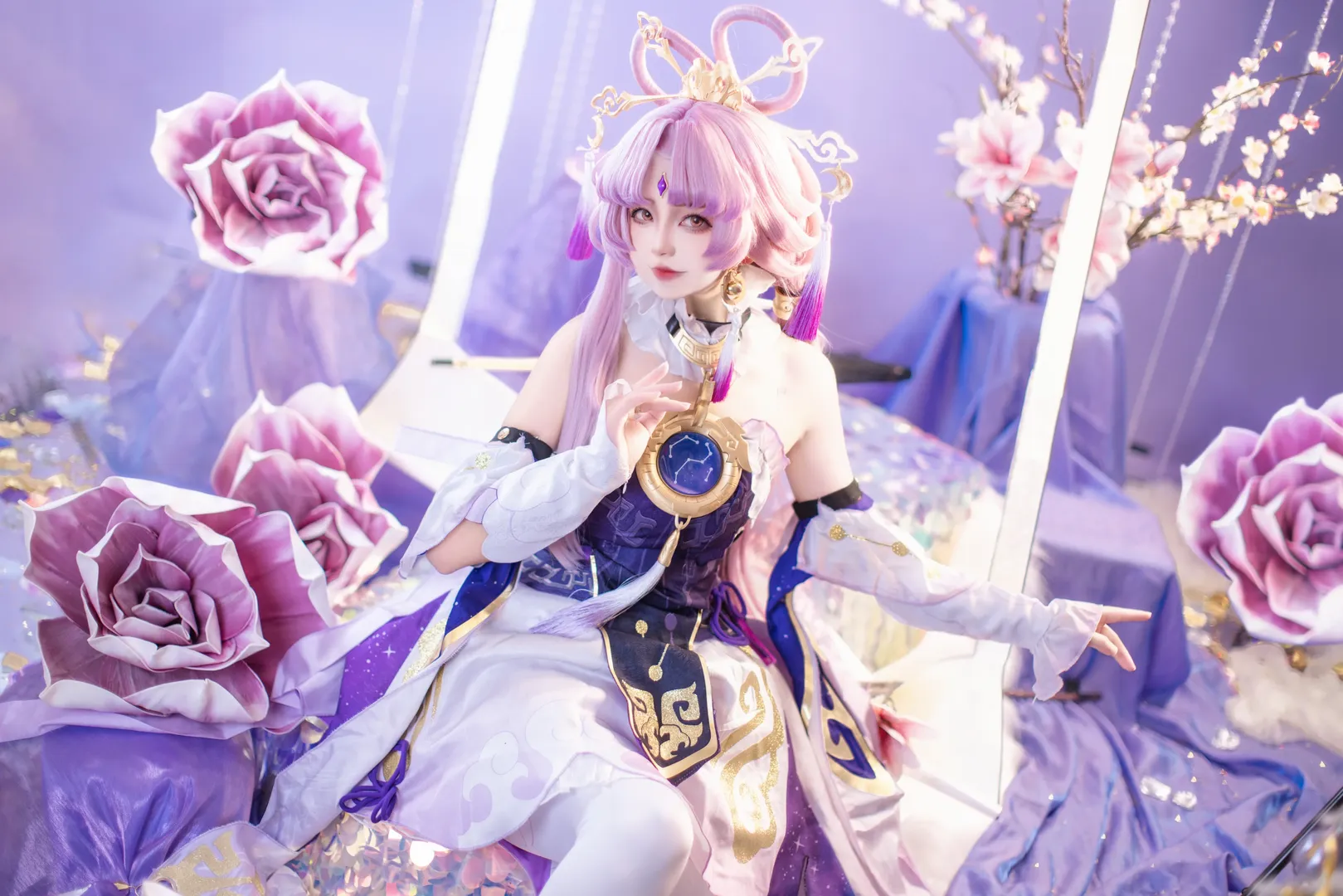 角色还原, 唯美摄影, 崩坏星穹铁道, 符玄cos, 符咒师 - 第3张
