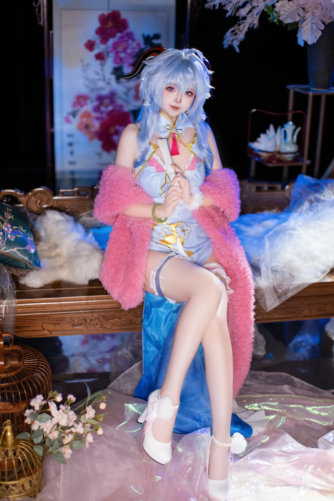 甘雨cos, cosplay摄影, 国风旗袍, 二次元写真, 国风造型 - 第2张