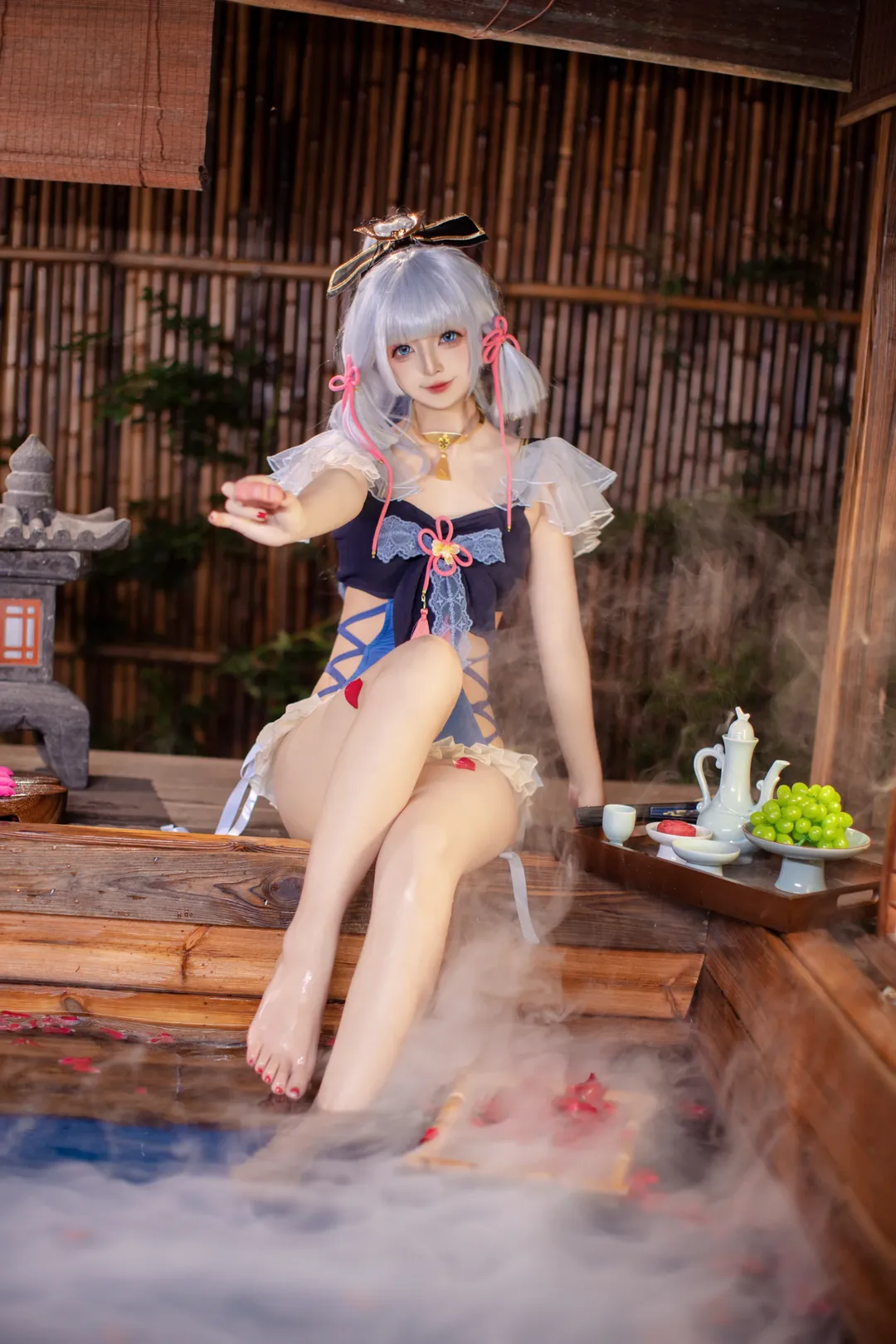 原神, 二次元コスプレ, 神里綾華 コスプレ, 水着コスプレ, 原神コスプレ