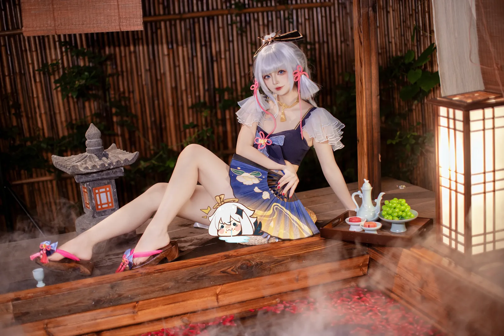 原神, 二次元cosplay, 神里绫华cos, 泳装cosplay, 原神cos - 第3张