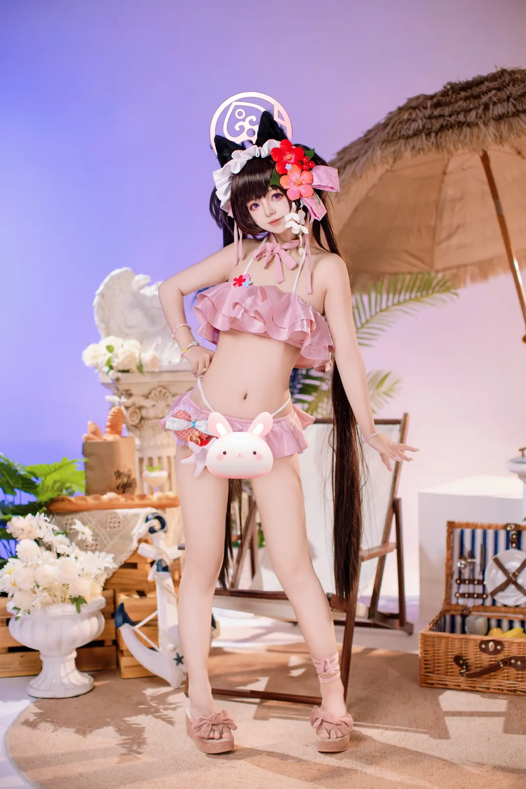 Character accuracy, Blue Archive, Girlish vibe, Kawawa Shizuko cosplay, Tropical style - Image 3