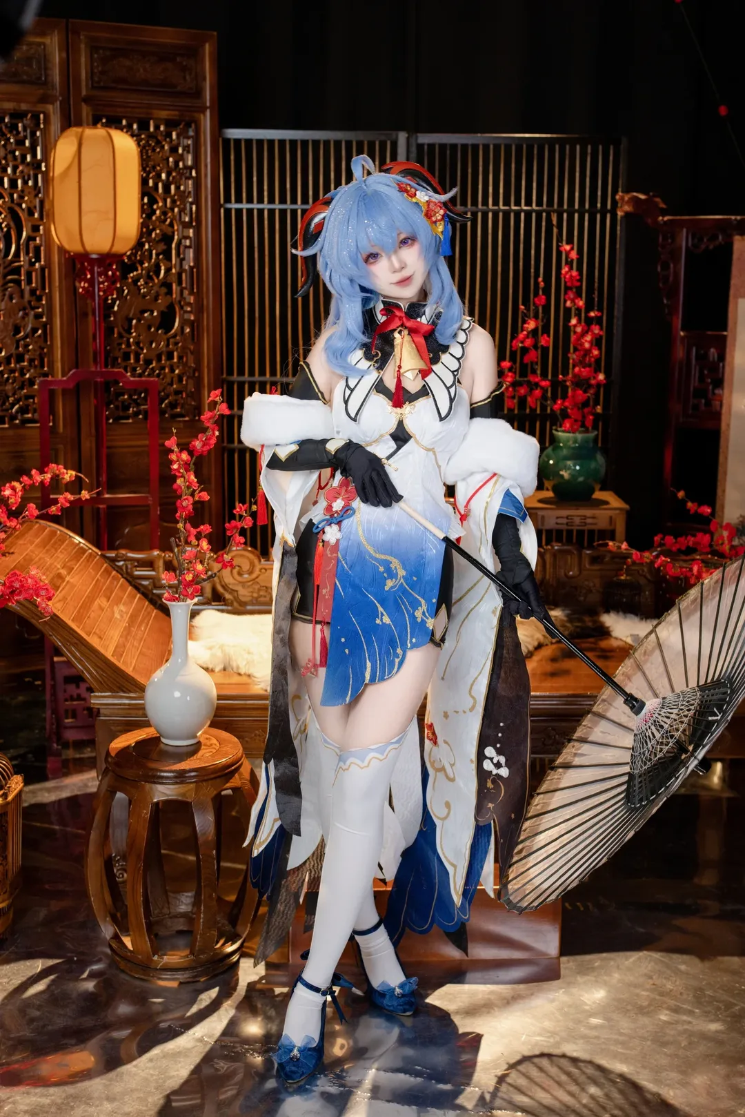 原神, 甘雨cos, cosplay摄影, 古风汉元素, 二次元ootd