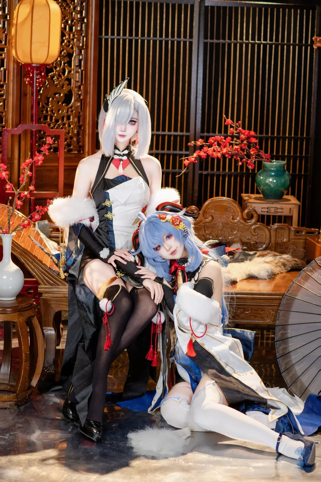 原神, 甘雨cos, 摄影棚, 汉服, 申鹤cos