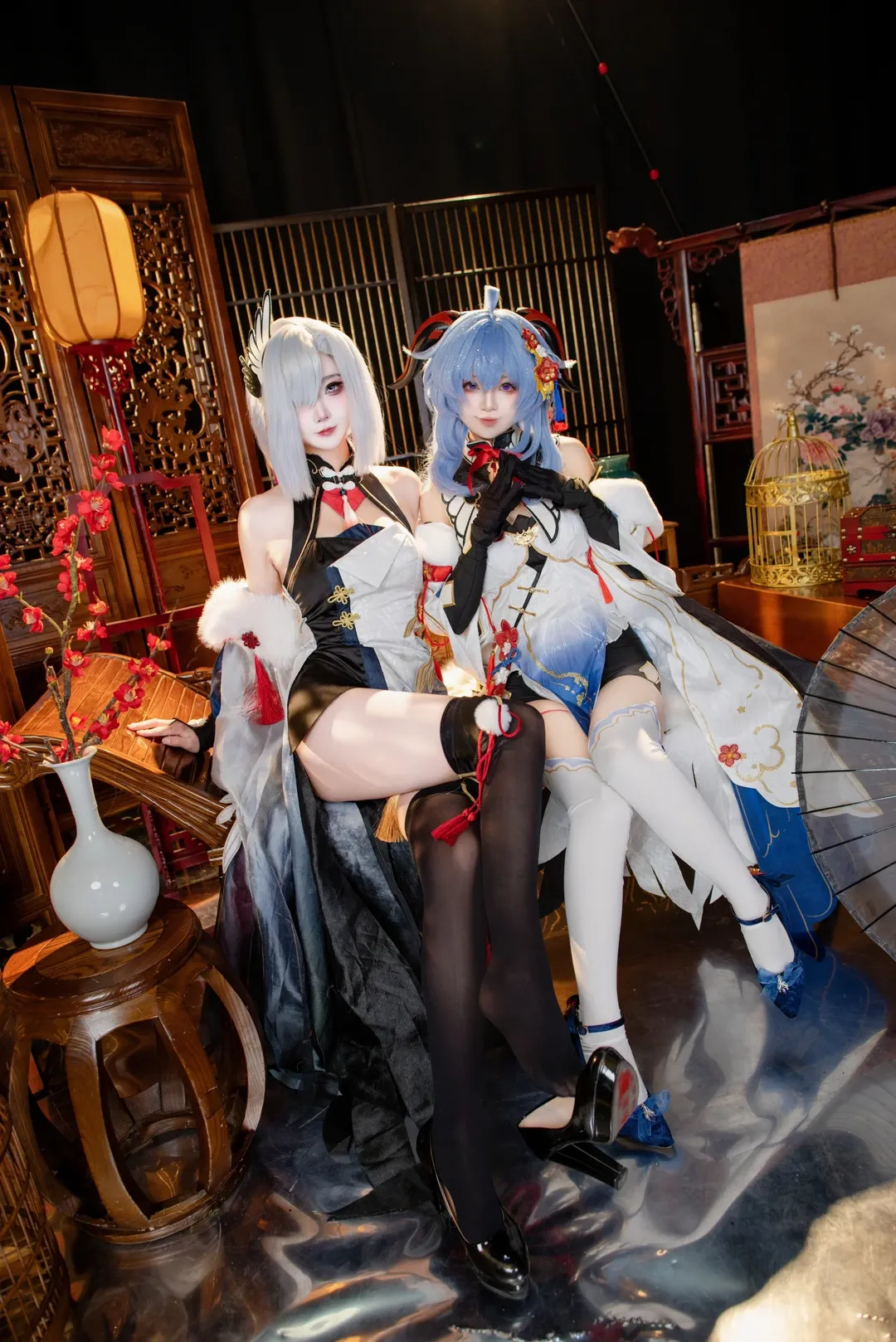 原神, 甘雨cos, 摄影棚, 汉服, 申鹤cos - 第2张