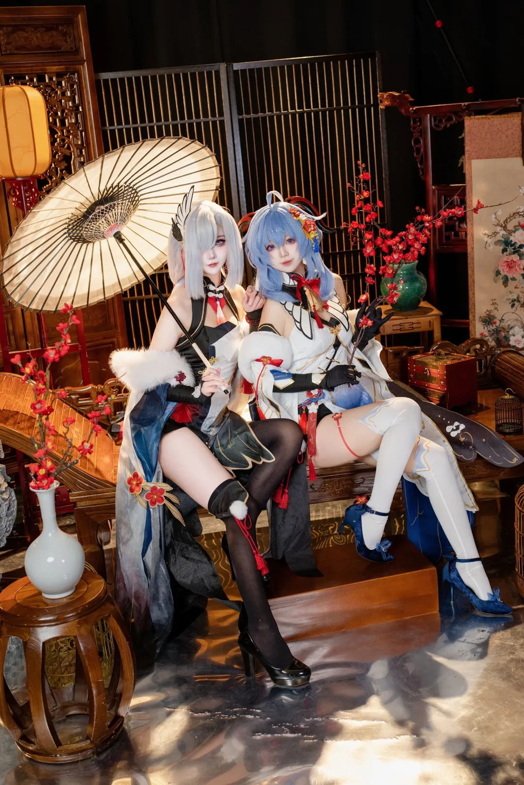 原神, 甘雨cos, 摄影棚, 汉服, 申鹤cos - 第3张
