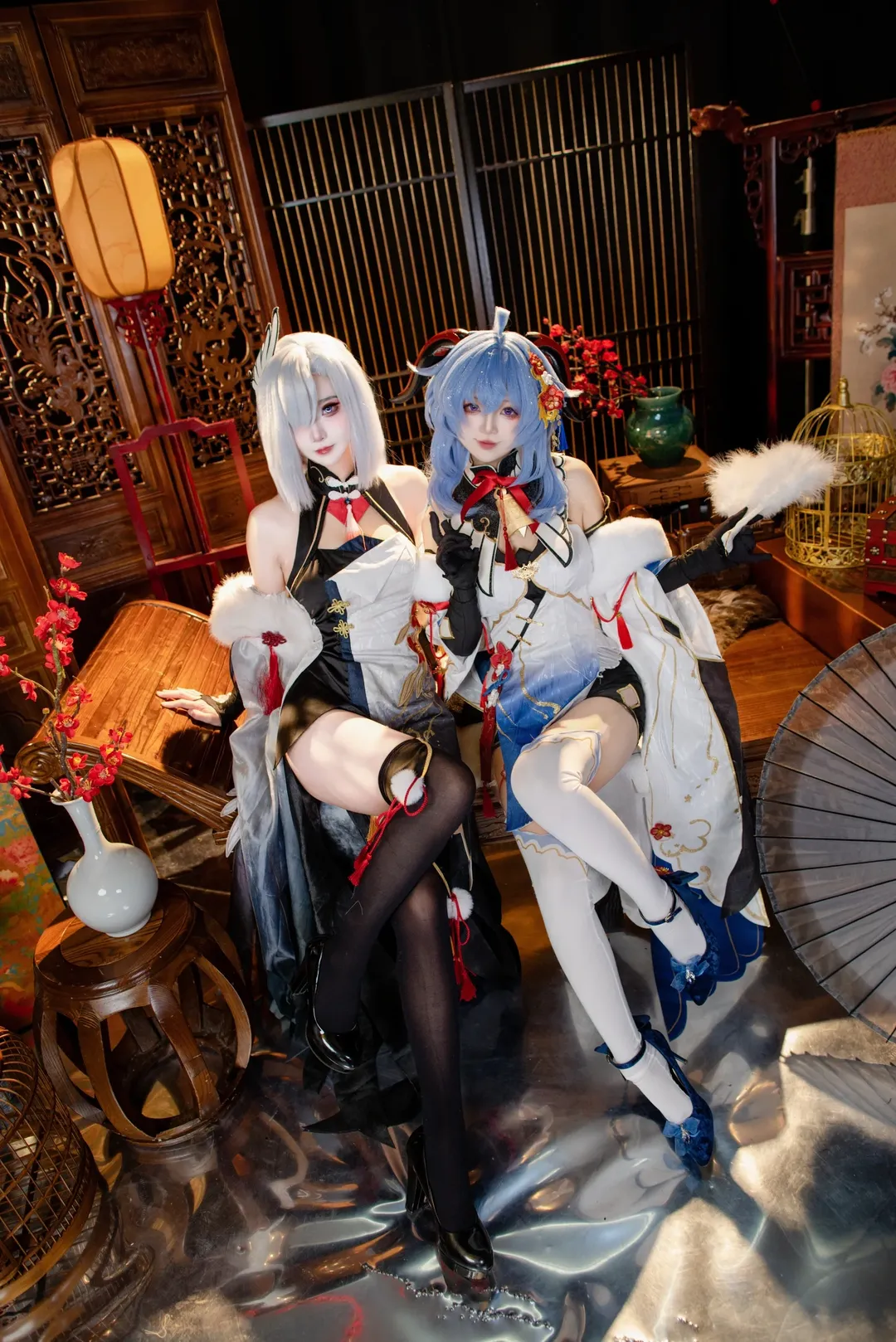 原神, 甘雨cos, 摄影棚, 汉服, 申鹤cos - 第4张