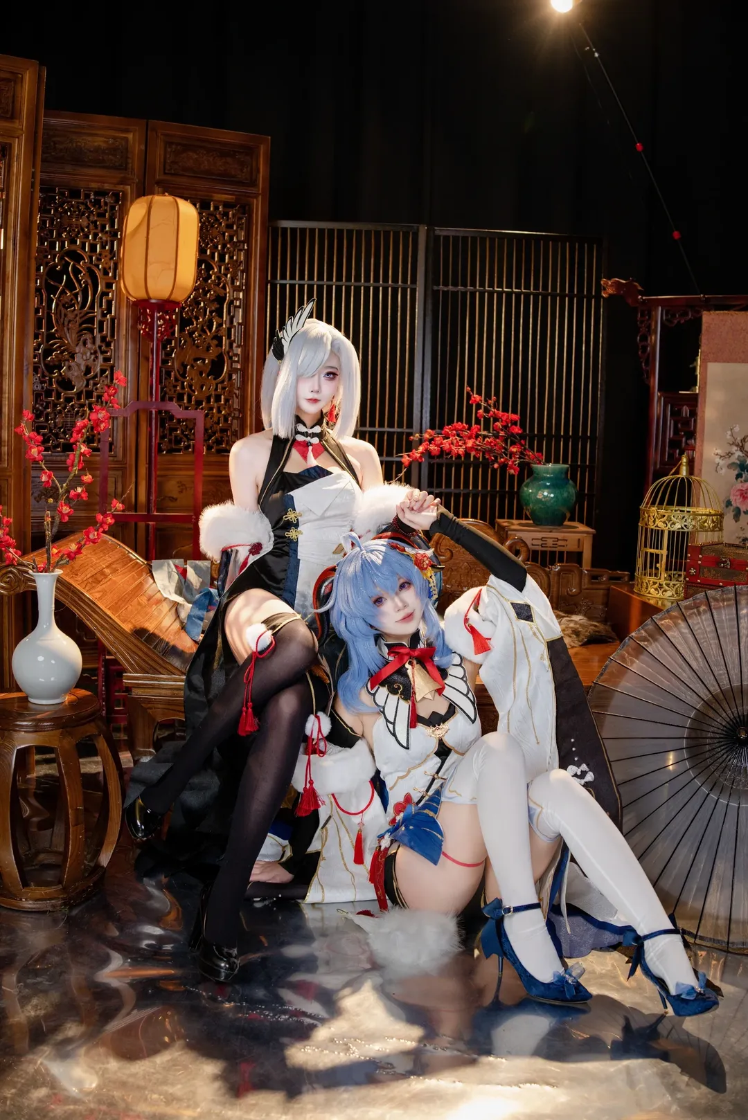 原神, 甘雨cos, 摄影棚, 汉服, 申鹤cos - 第5张