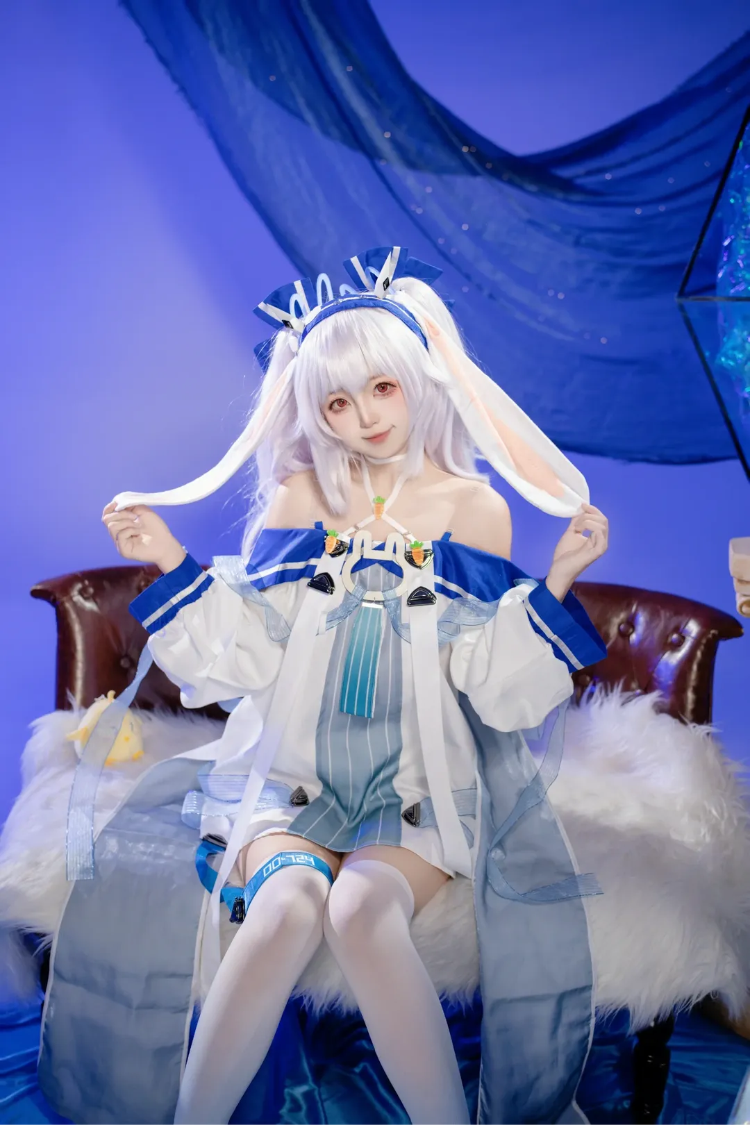 癒し系, アズールレーン, ラフィー コスプレ, うさぎスタイル, 簡諾アニメ - 2枚目