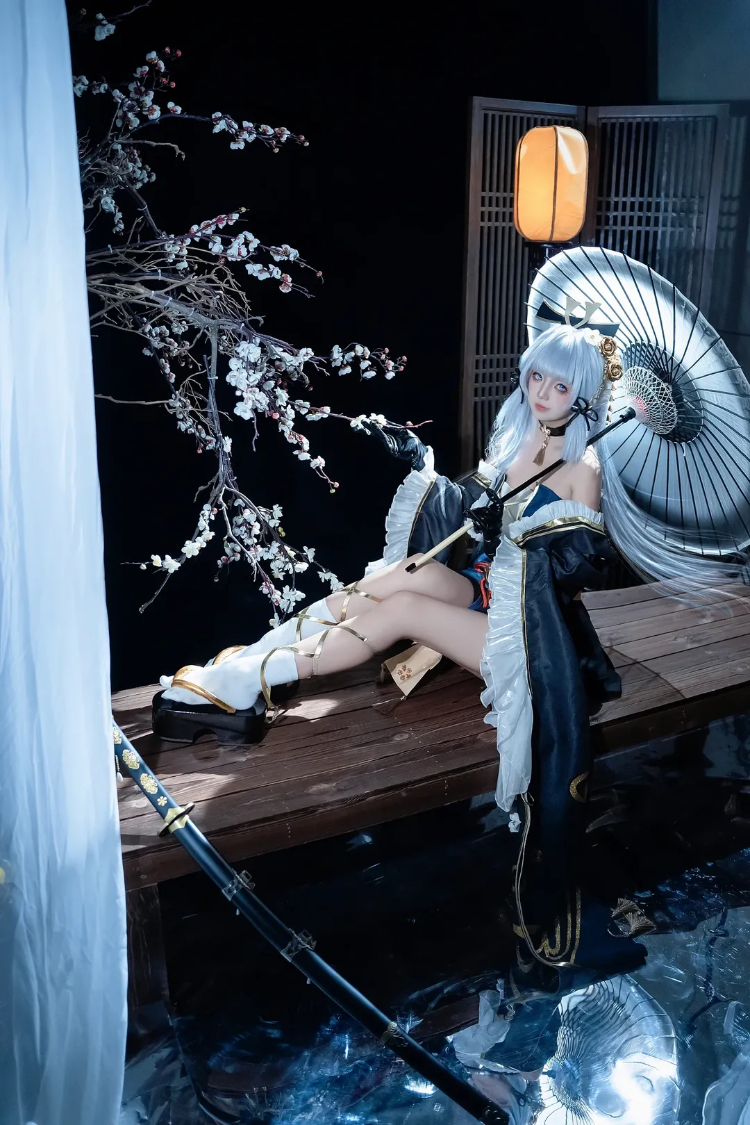 原神, 二次元少女, 神里绫华cos, 和风妆造, cosplay摄影 - 第1张