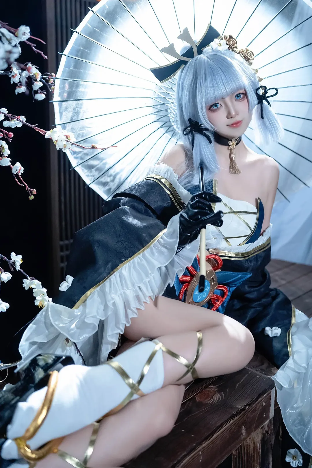 原神, 二次元少女, 神里绫华cos, 和风妆造, cosplay摄影