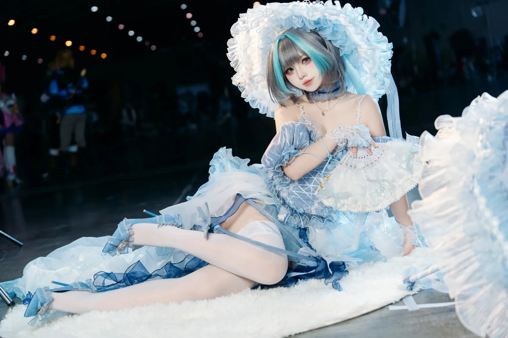 コスプレ, チェシャー コスプレ, アズールレーン, 青系コーデ, イベント撮影 - 4枚目