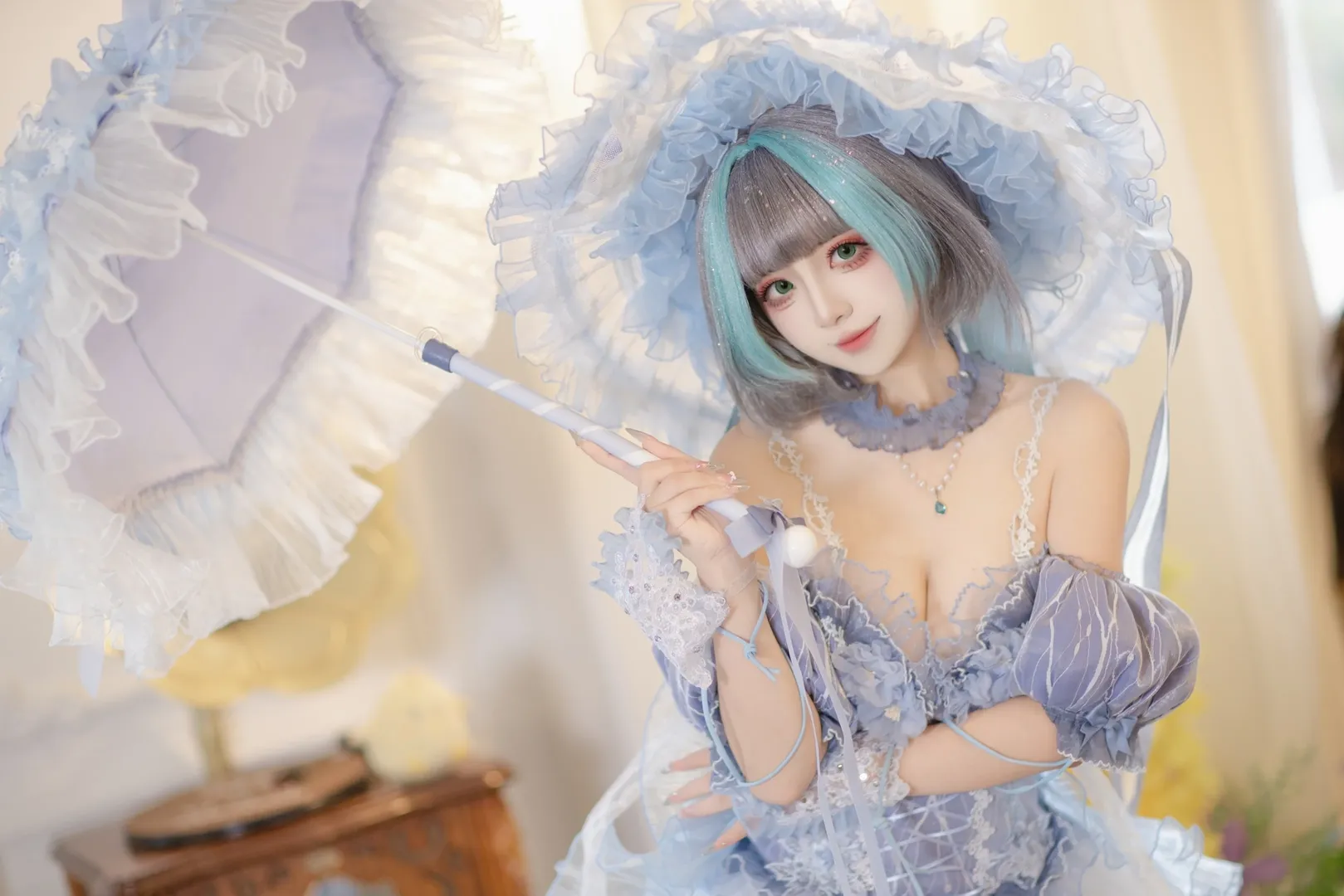 柴郡cos, 碧蓝航线, 少女感, 园林摄影, 优雅风格 - 第3张