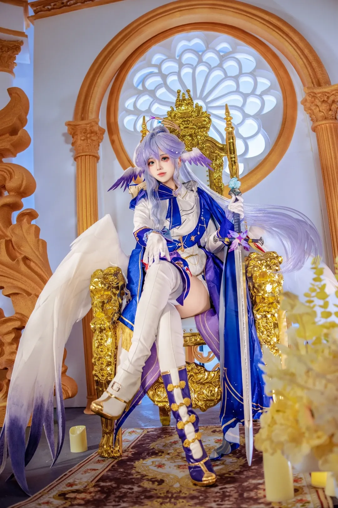 崩坏星穹铁道, 知更鸟cos, 小鸟殿下, 骑士cos, 羽翼光环