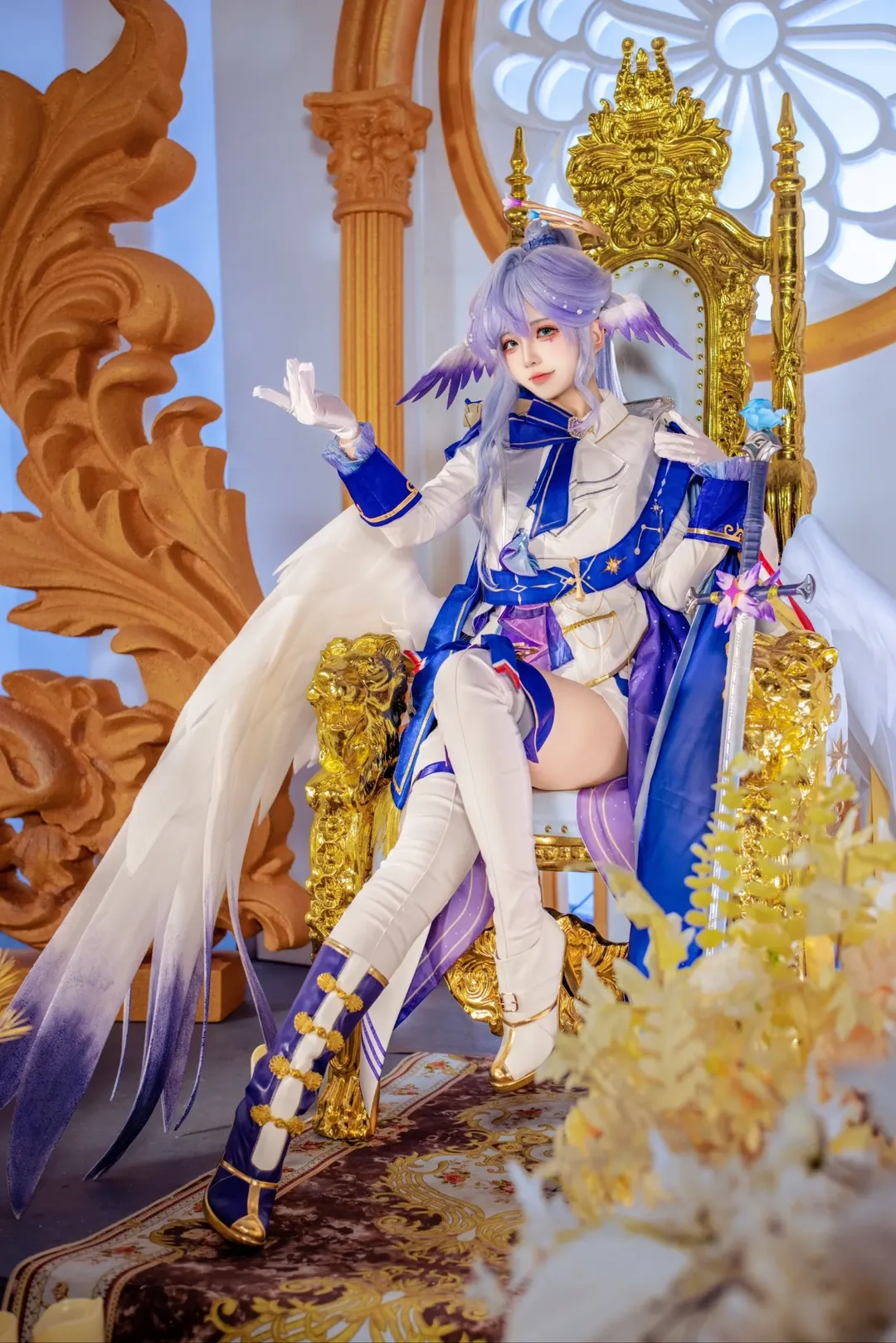 崩壞星穹鐵道, 知更鳥cos, 小鳥殿下, 騎士cos, 羽翼光環 - 第2張