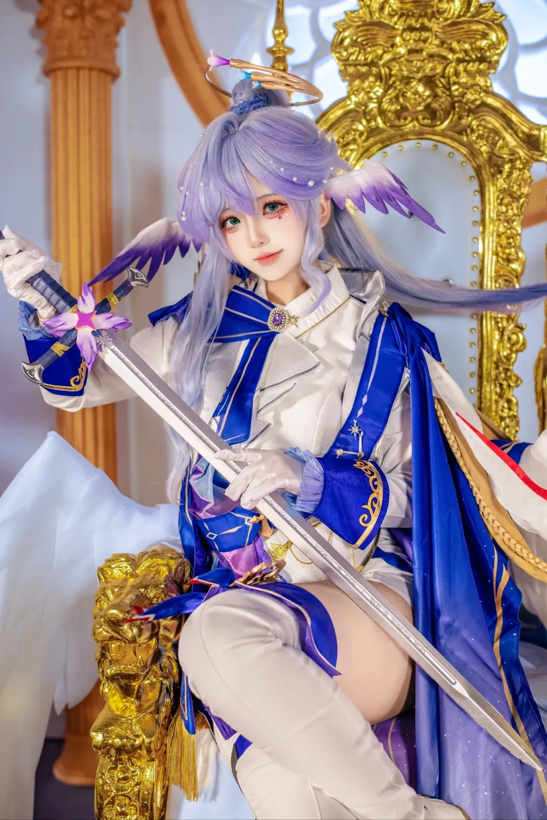 崩壞星穹鐵道, 知更鳥cos, 小鳥殿下, 騎士cos, 羽翼光環 - 第3張