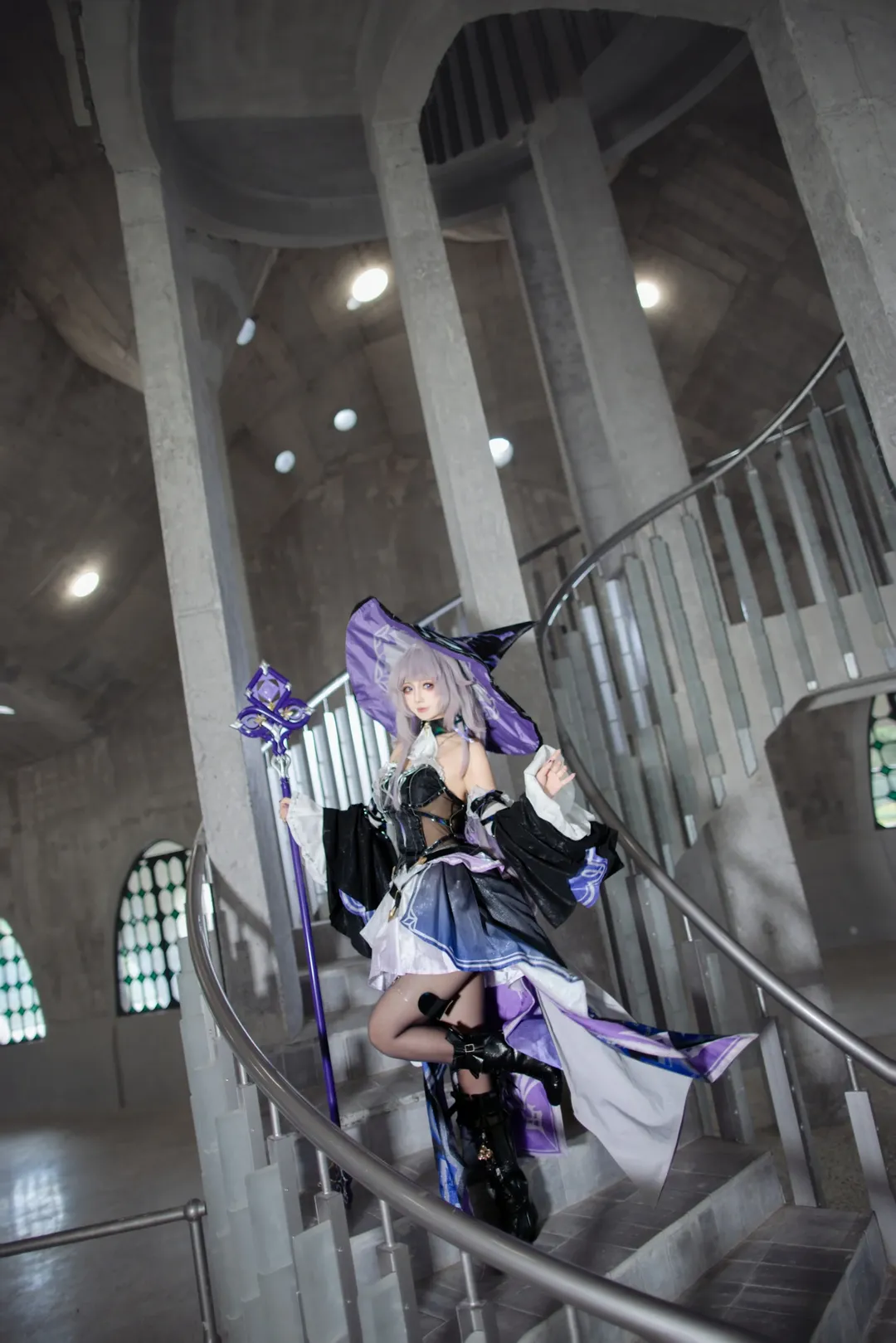 崩坏星穹铁道, 大黑塔cos, cosplay摄影, 凤龙湾童话镇, 一朵云艺术宫 - 第6张
