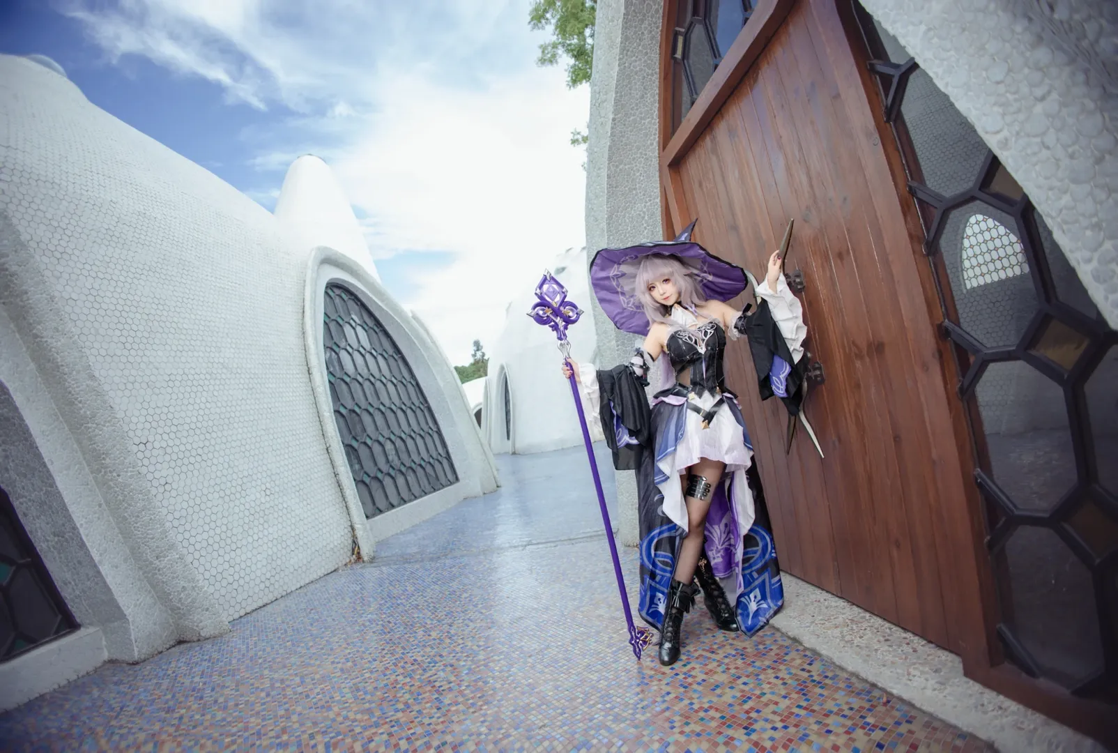 崩坏星穹铁道, 大黑塔cos, cosplay摄影, 凤龙湾童话镇, 一朵云艺术宫 - 第7张