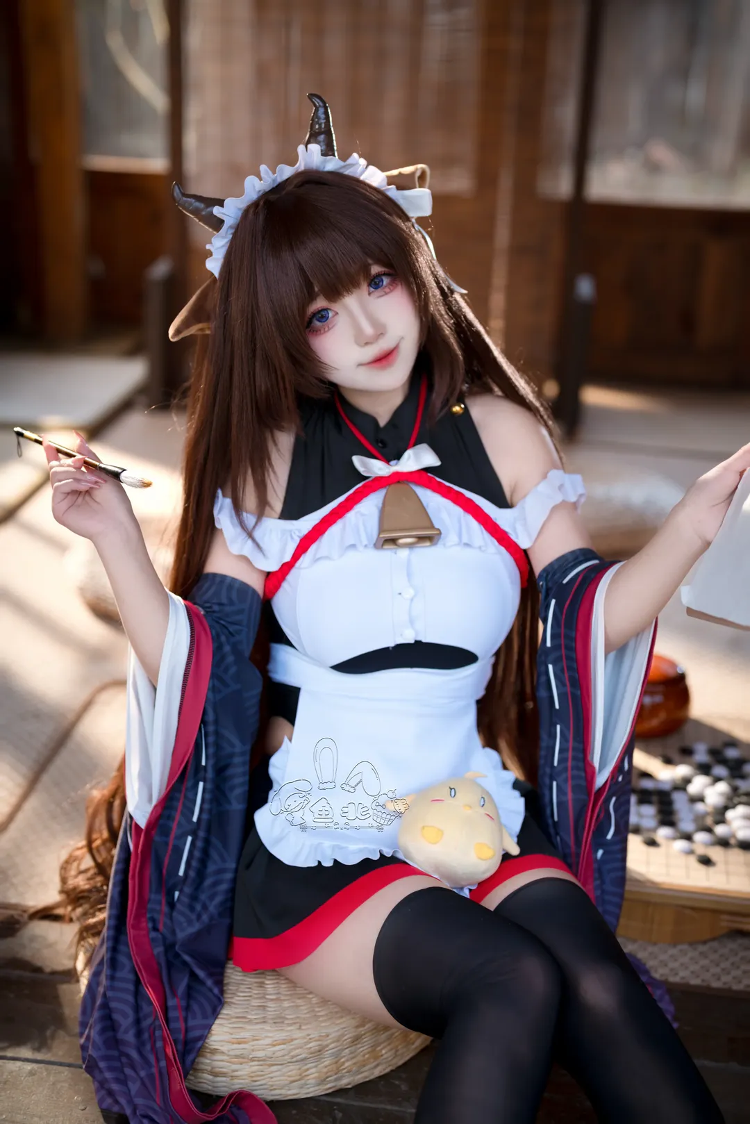 碧蓝航线, cosplay摄影, 二次元穿搭, 樫野cos, 和风女仆 - 第3张
