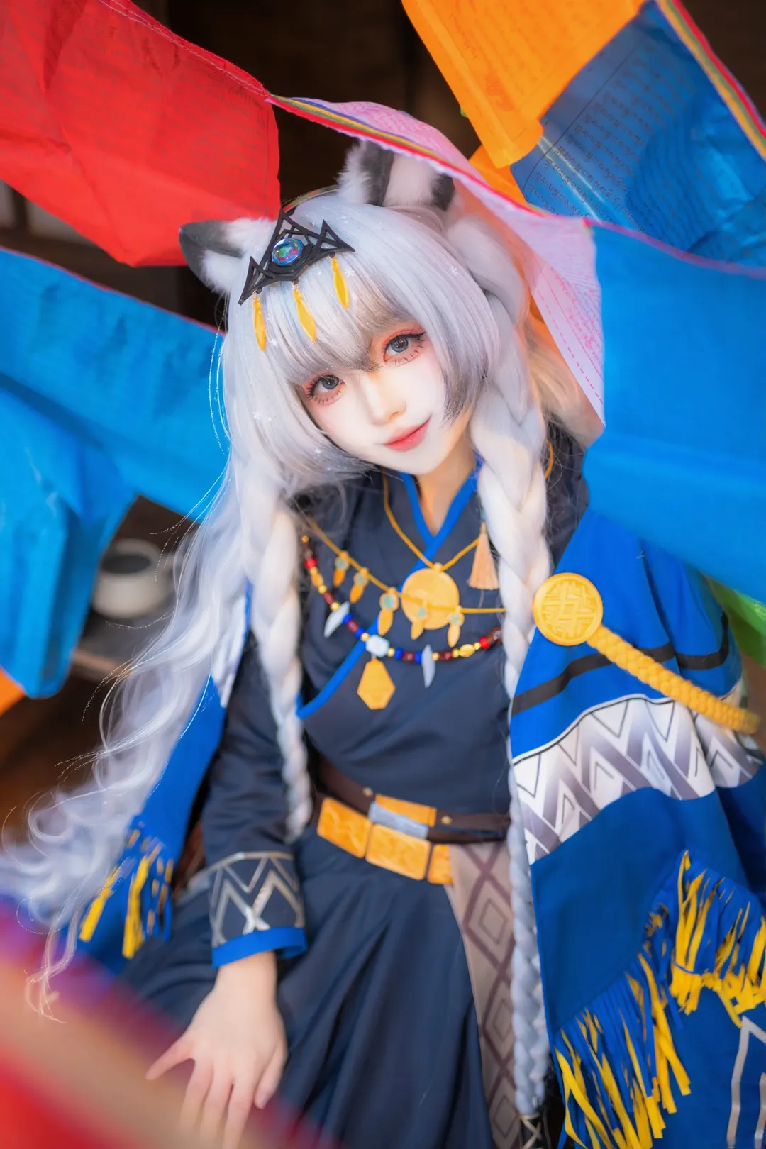 初雪cos, 明日方舟, 圣聆, 和风cos, 雪景摄影 - 第2张