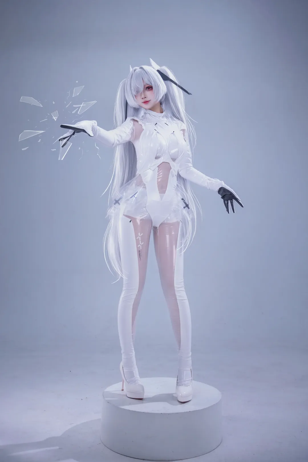 角色还原, 纯白系, 灰姑娘cos, 胜利女神Nikke, 质感还原