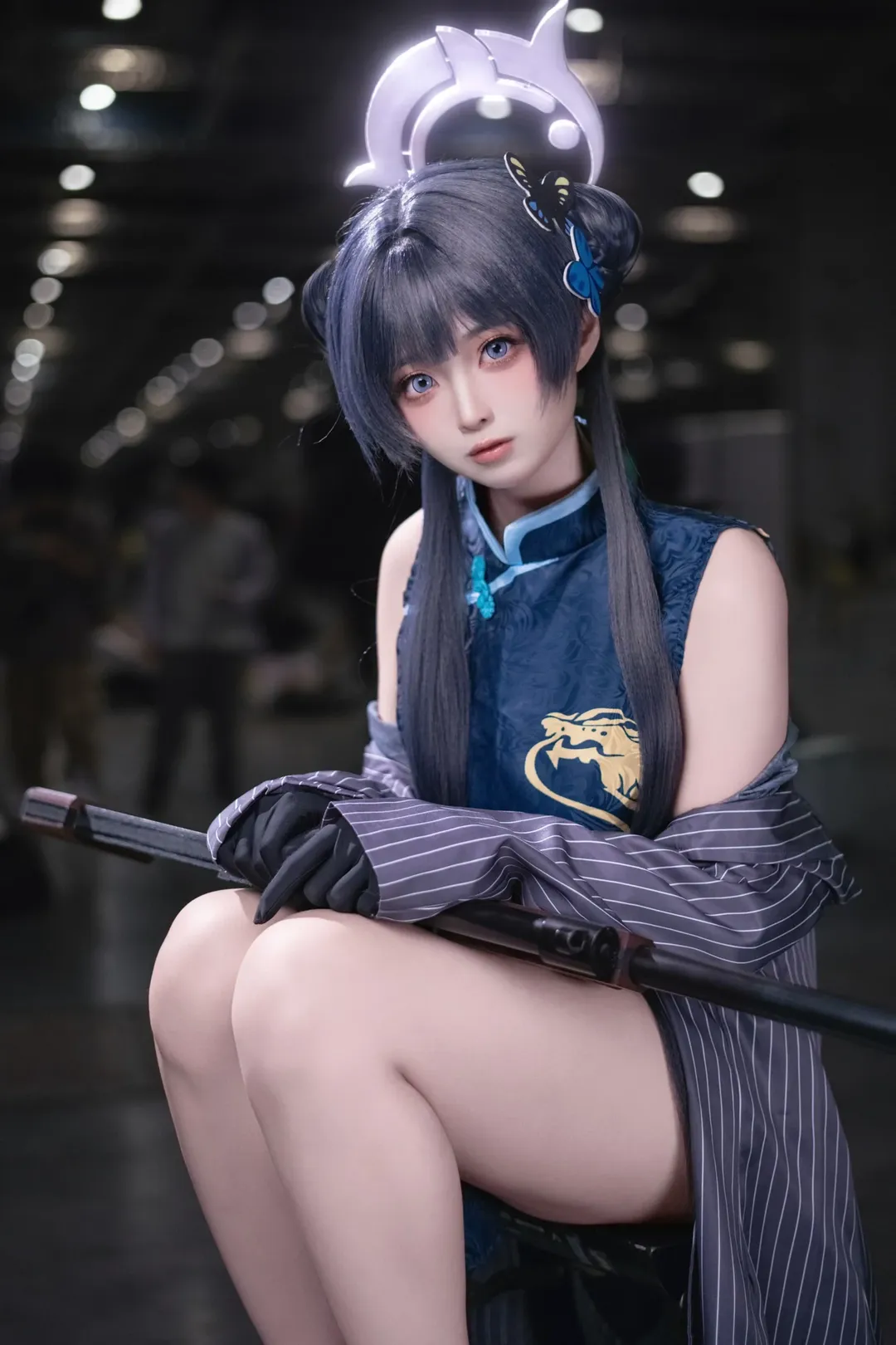 2D, Blue Archive, Misaki cosplay, Cosplay convention photos, Shanghai CPSP