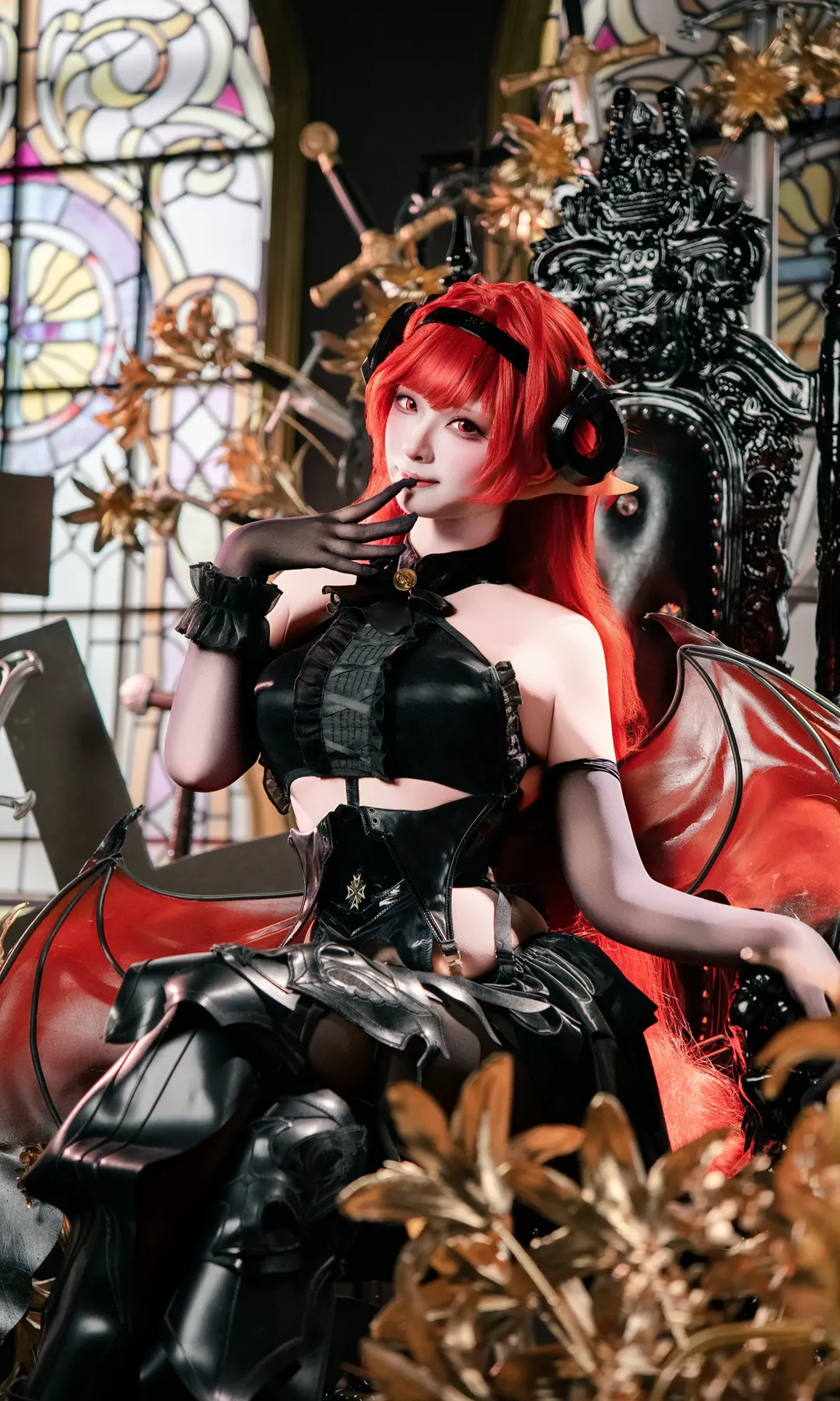 二次元, 碧蓝航线, 哥特风, cosplay摄影, 希尔德加德cos - 第1张