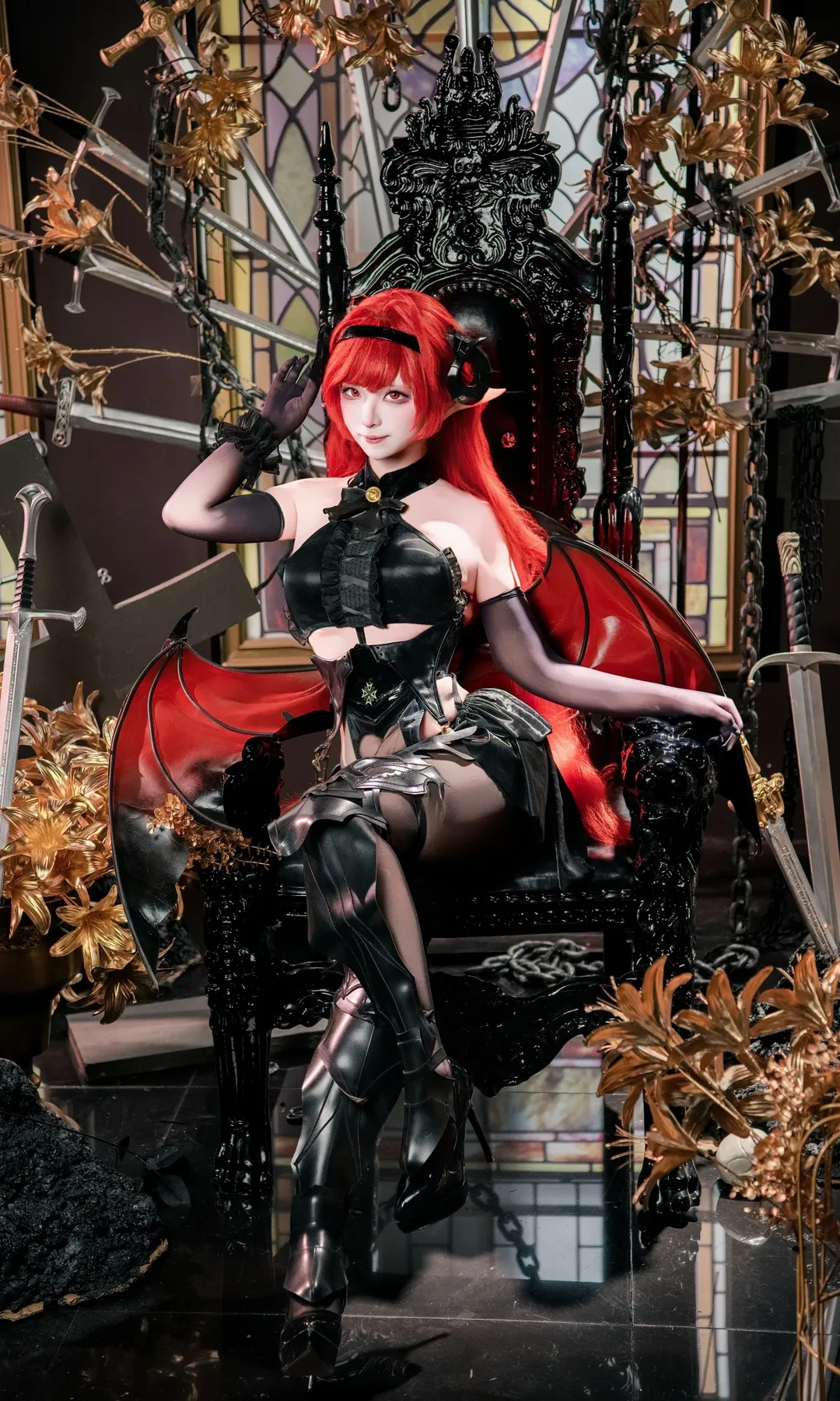 二次元, 碧蓝航线, 哥特风, cosplay摄影, 希尔德加德cos
