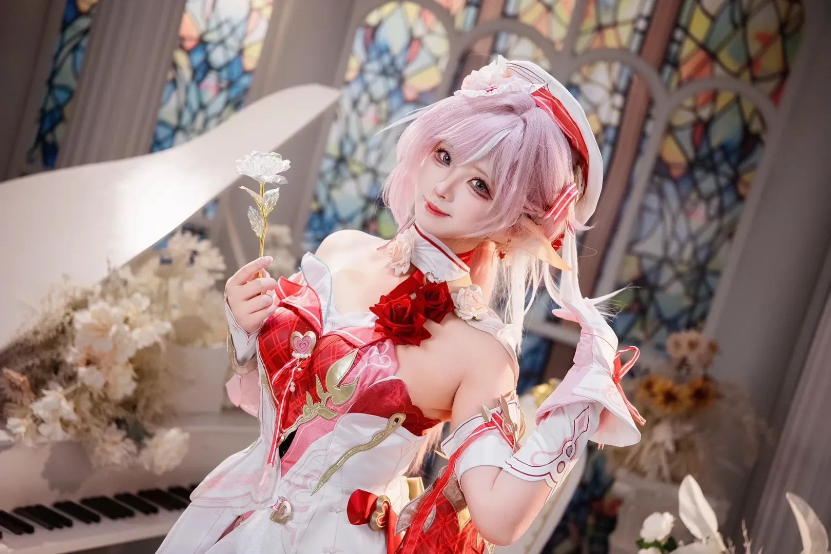 エリシア コスプレ, 崩壊 3rd, 二次元撮影, エルフ耳コスプレ, 夢幻風コスプレ - 2枚目