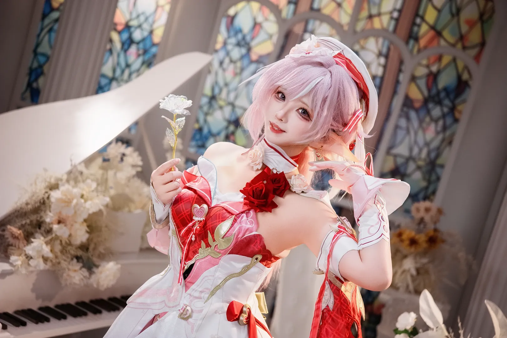 エリシア コスプレ, 崩壊 3rd, 二次元撮影, エルフ耳コスプレ, 夢幻風コスプレ - 5枚目