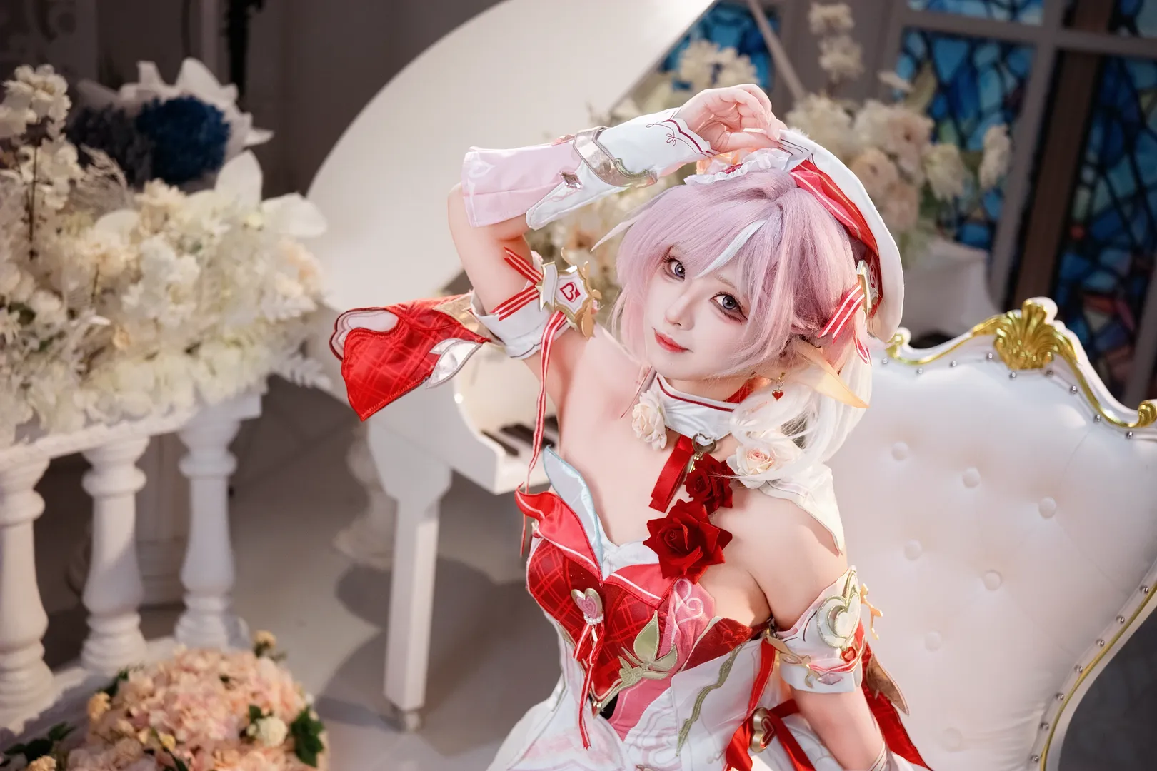 エリシア コスプレ, 崩壊 3rd, 二次元撮影, エルフ耳コスプレ, 夢幻風コスプレ - 6枚目