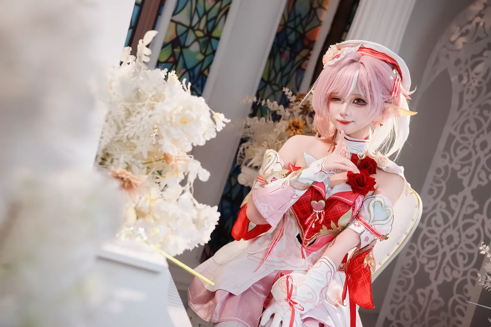 エリシア コスプレ, 崩壊 3rd, 二次元撮影, エルフ耳コスプレ, 夢幻風コスプレ - 7枚目