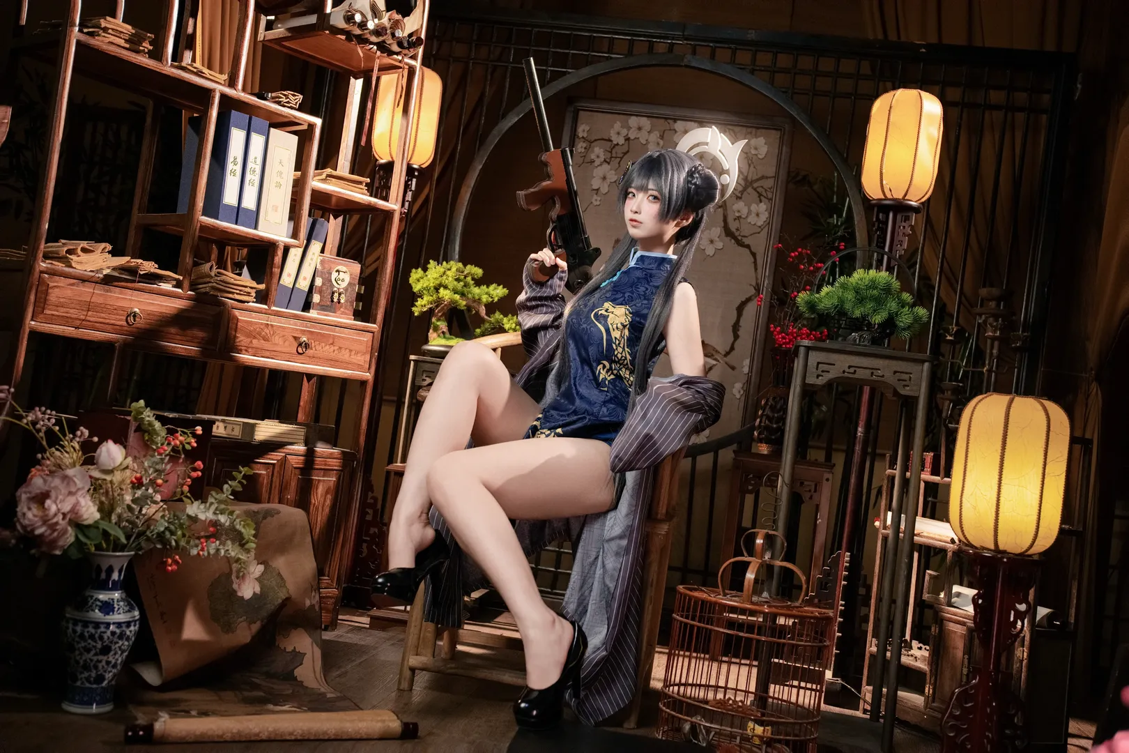 蔚蓝档案, 妃咲cos, 二次元cosplay, 中式美学, 国风摄影 - 第5张