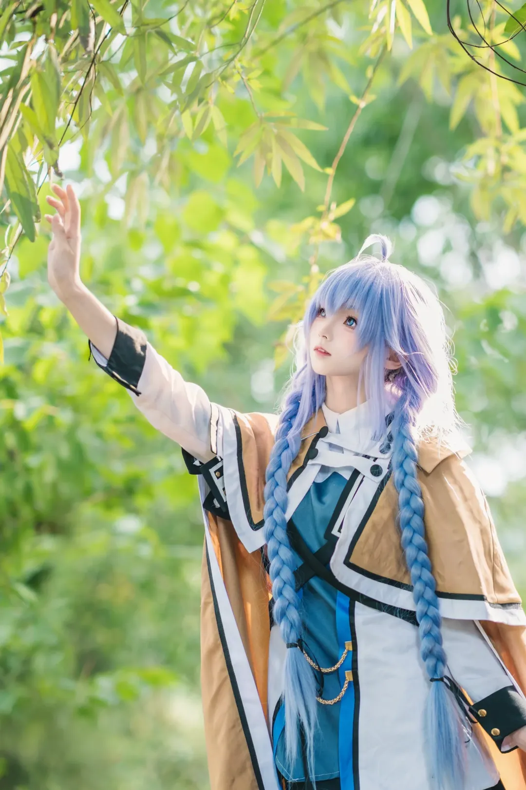 Outdoor photography, Anime cosplay, Witch costume, Roxy cosplay, Mushoku Tensei: Jobless Reincarnation - Image 2