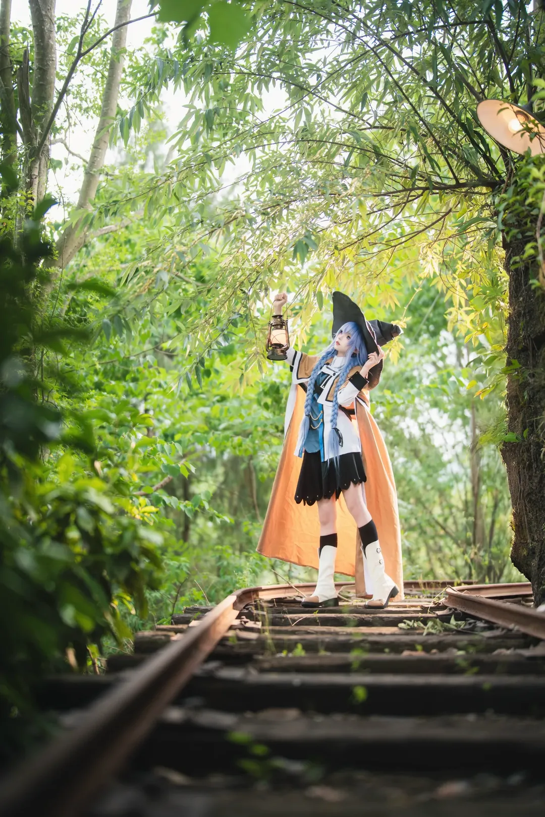 Outdoor photography, Anime cosplay, Witch costume, Roxy cosplay, Mushoku Tensei: Jobless Reincarnation - Image 6