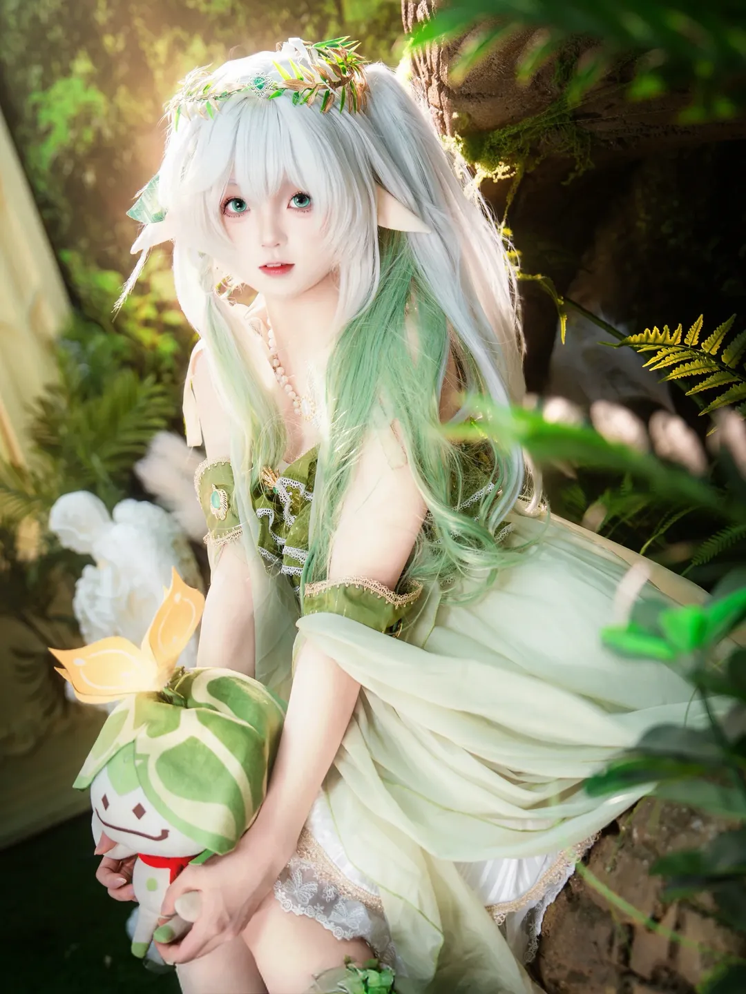 二次元, 原神, cosplay, 纳西妲cos, 草元素 - 第1张