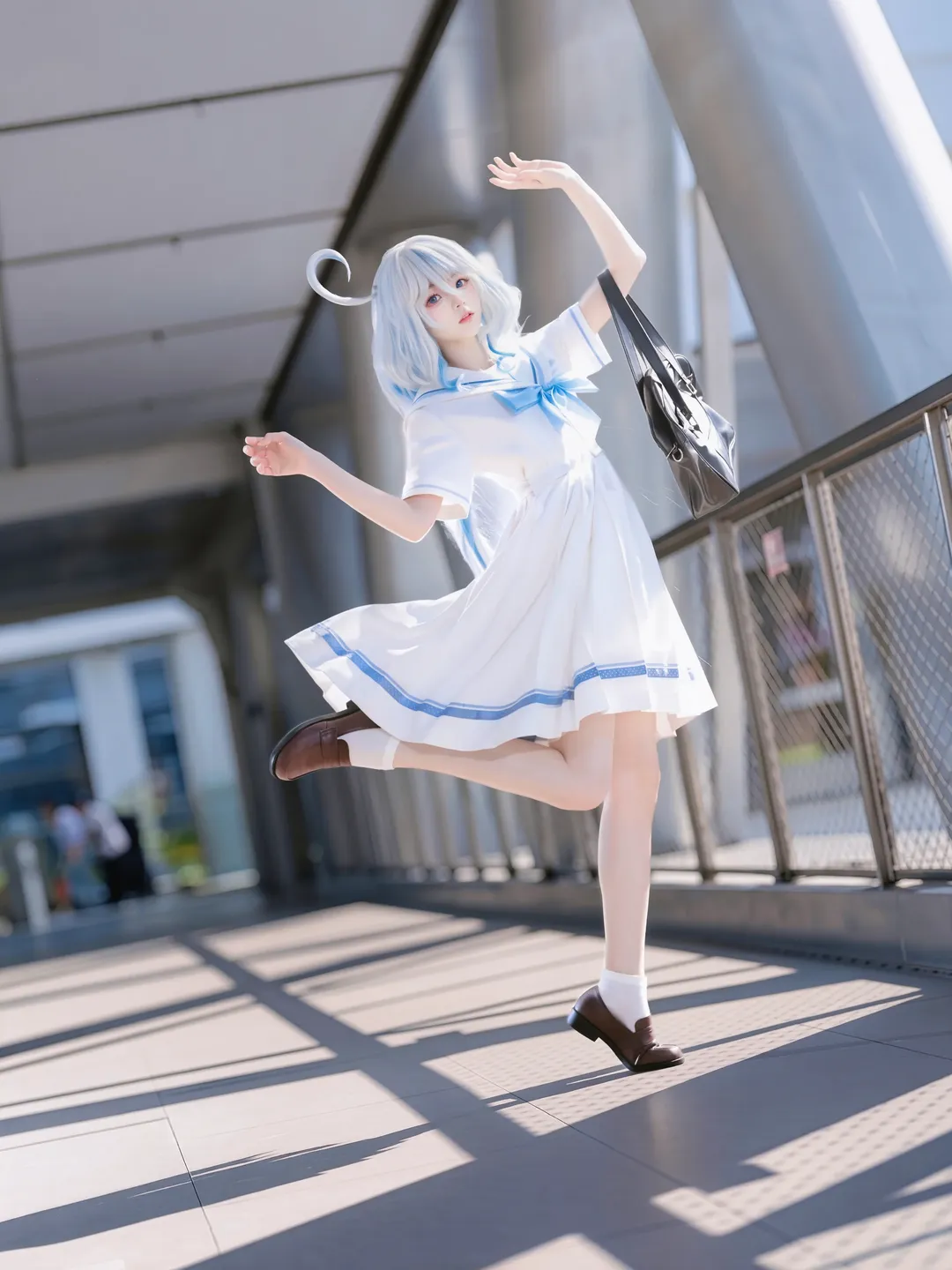原神, 二次元摄影, 芙宁娜cos, jk制服, cosplay日常