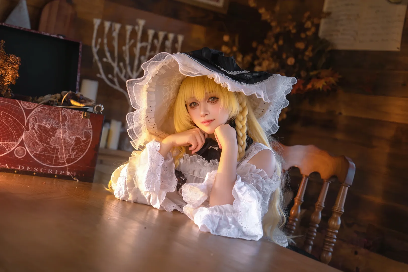 东方Project, 雾雨魔理沙cos, 魔法使装扮, 复古Cos摄影, Lo裙日常