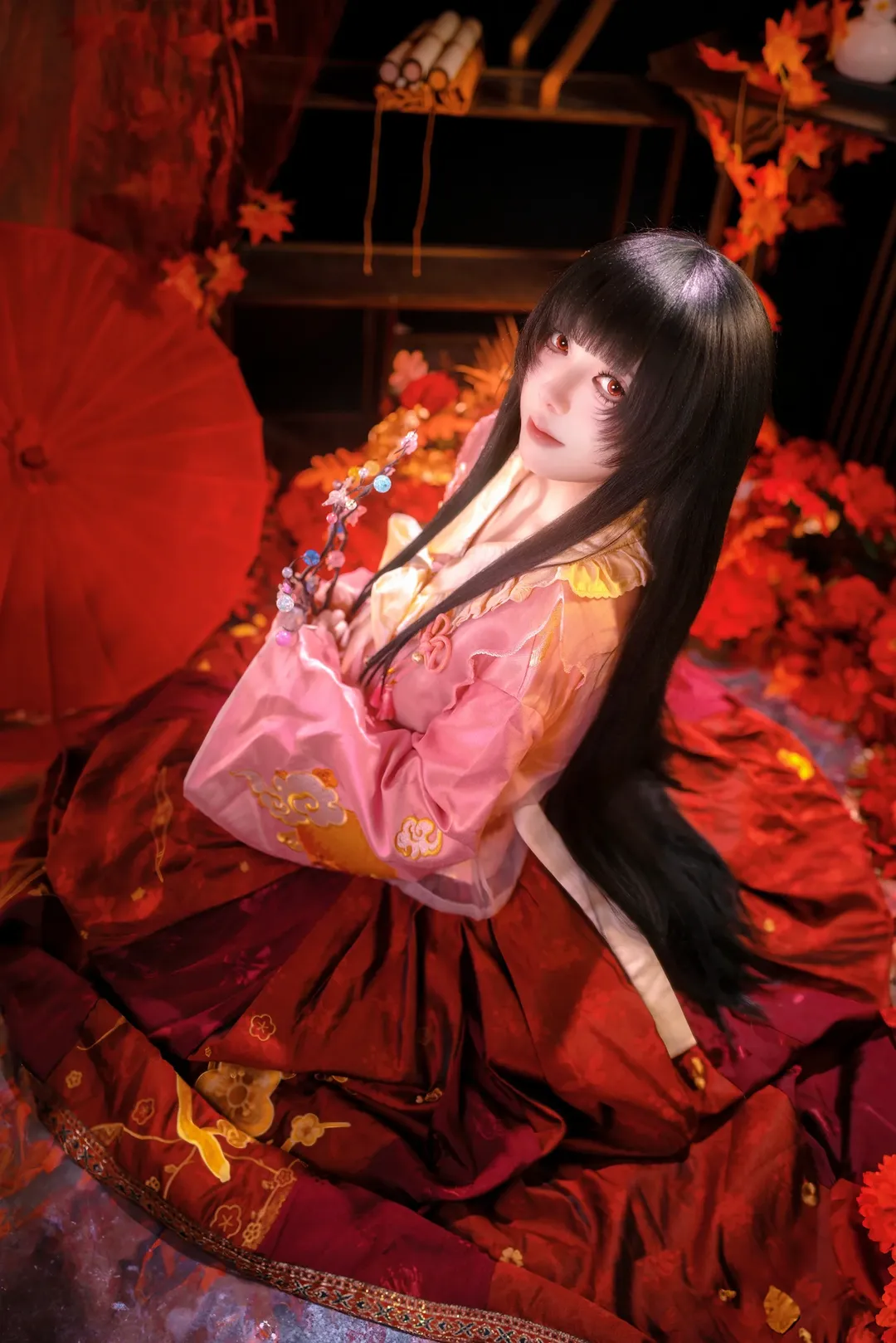 东方project, 和风摄影, 东方cos, 蓬莱山辉夜cos, 棚拍日常 - 第2张
