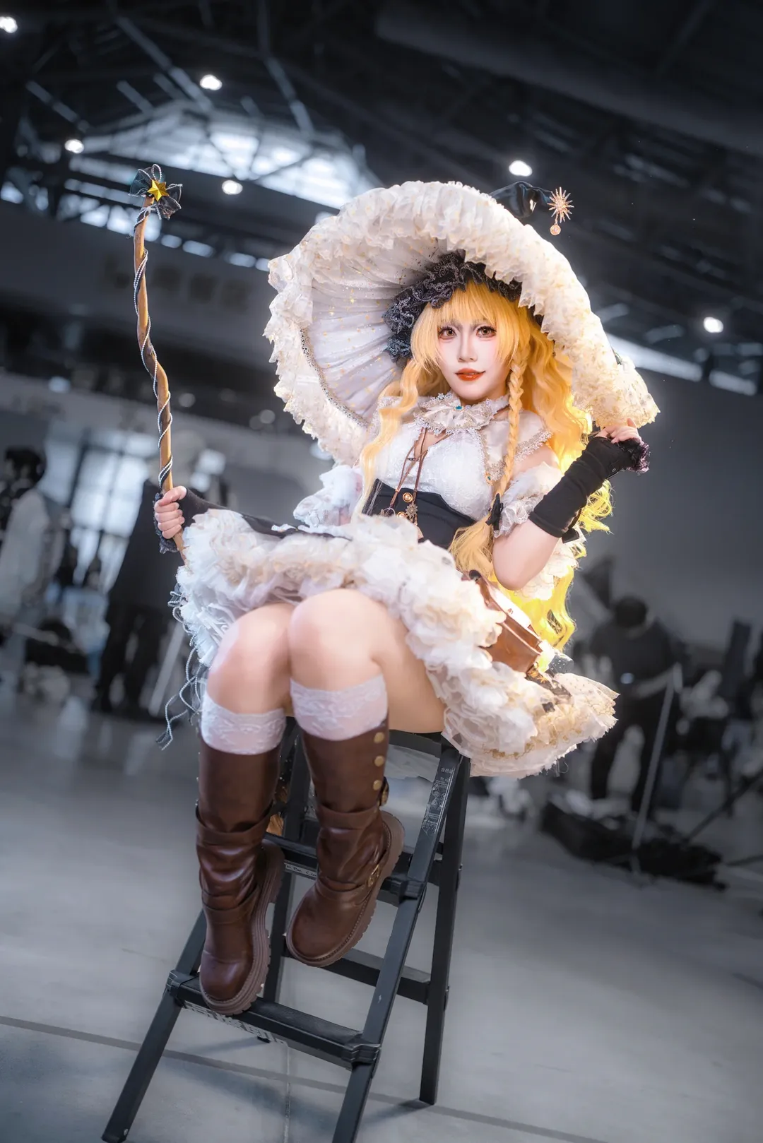东方project, 魔法使, 雾雨魔理沙cos, Cosplay摄影, 漫展场照 - 第3张
