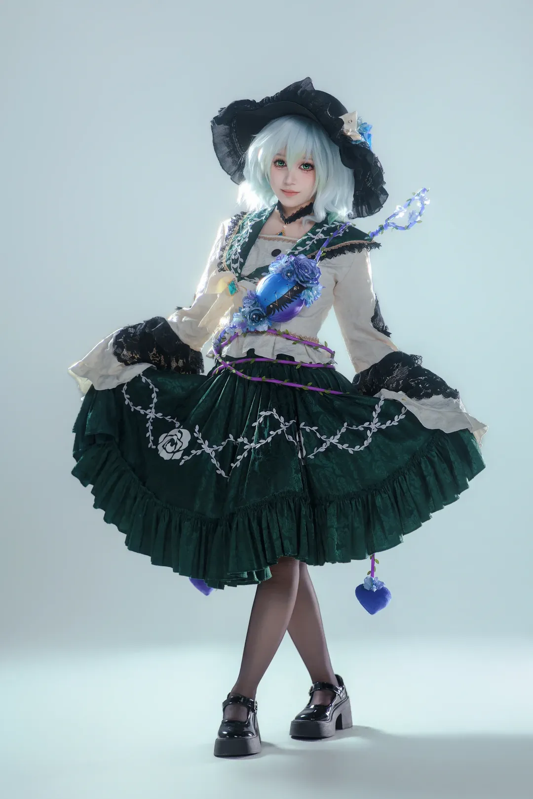 二次元摄影, 东方project, 哥特萝莉, 古明地恋cos, 东方cosplay