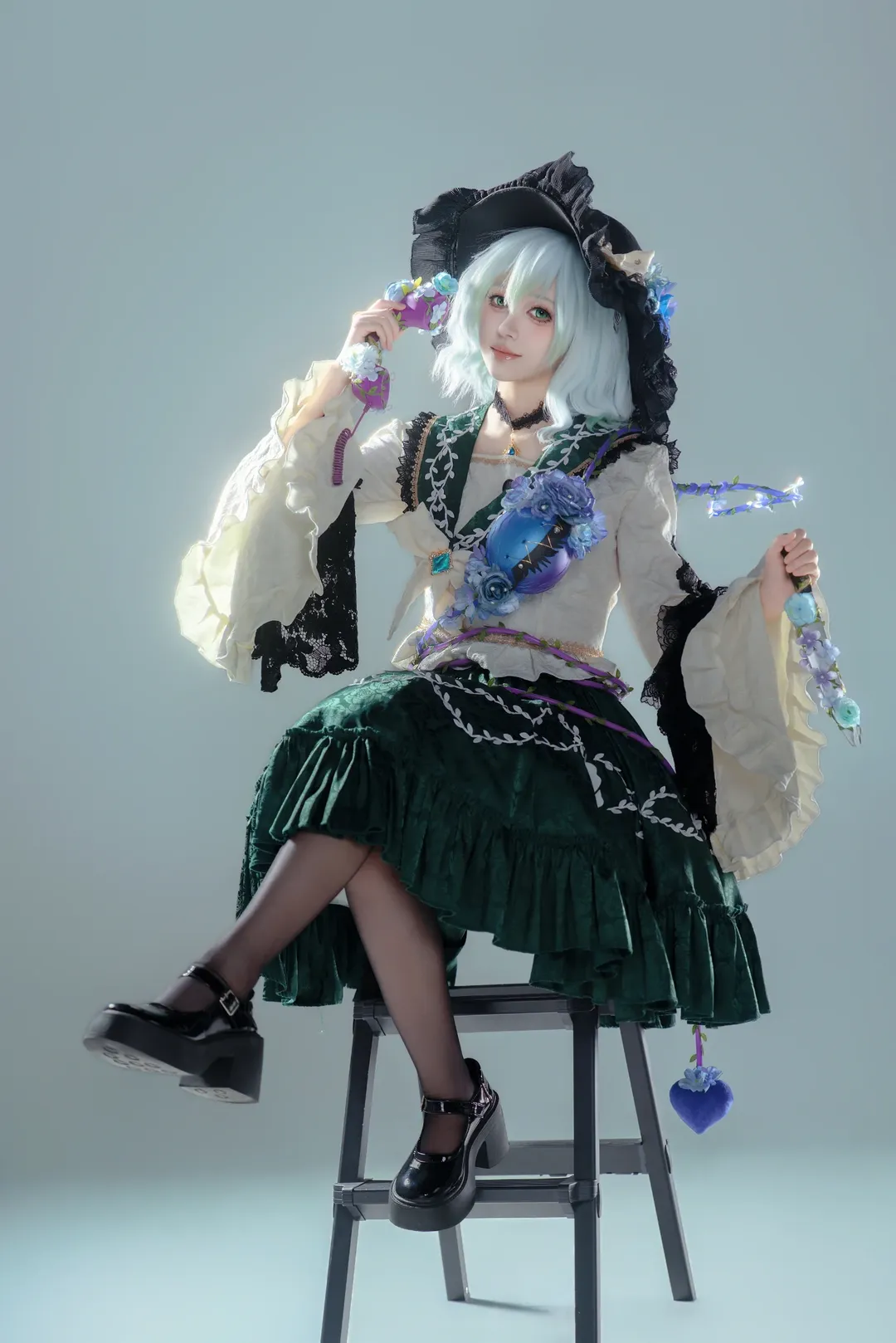 二次元摄影, 东方project, 哥特萝莉, 古明地恋cos, 东方cosplay - 第5张