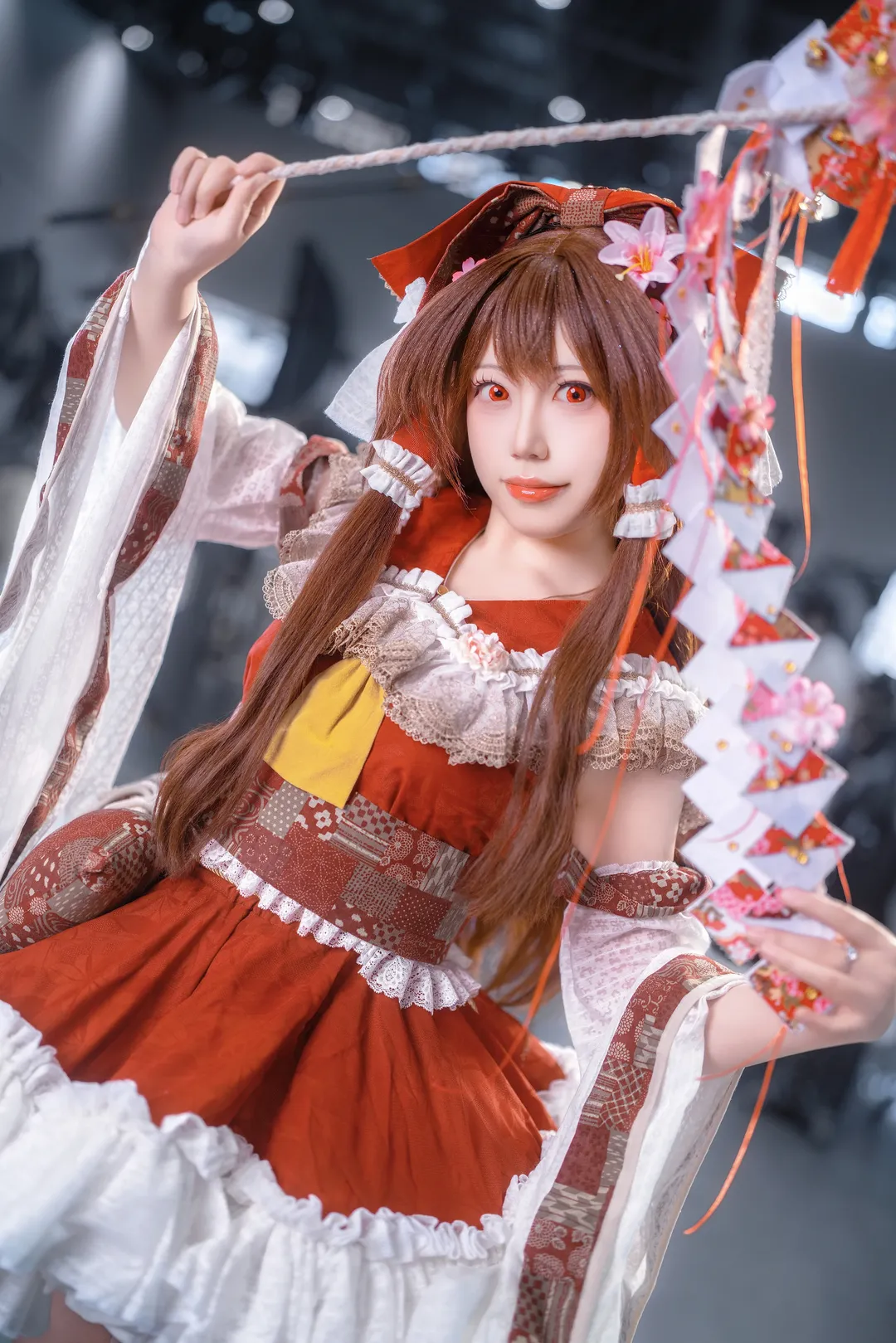 博麗靈夢cos, 東方Project, 漫展場照, 二次元cosplay, 紅白巫女