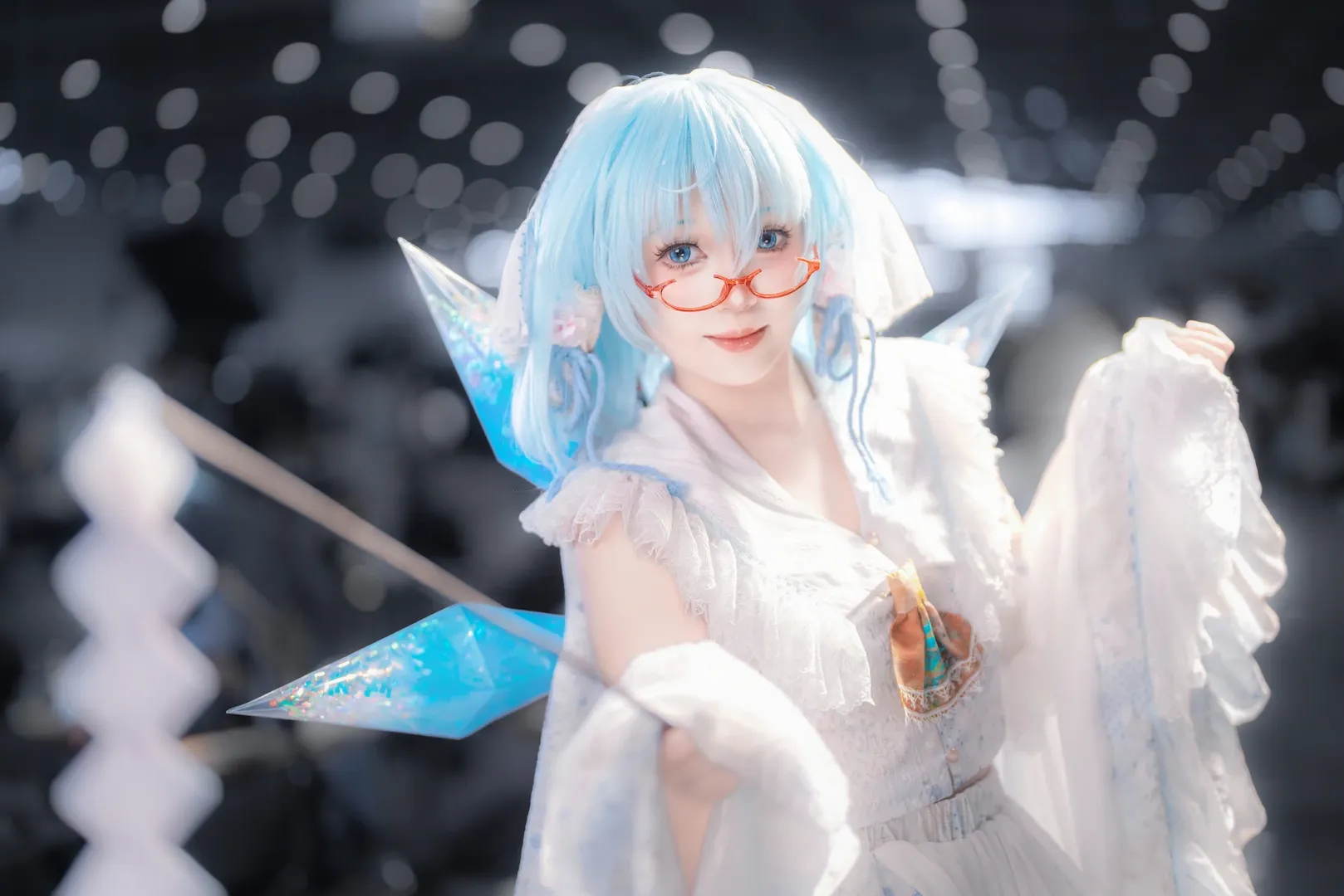 东方Project, 漫展返图, 二次元cosplay, 琪露诺cos, 冰之妖精 - 第4张