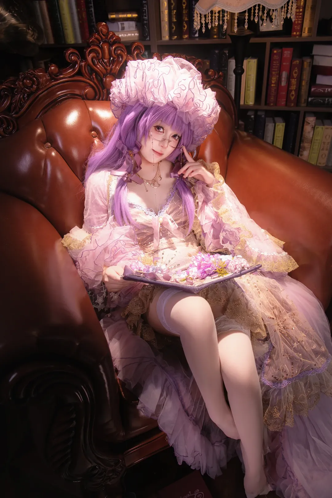 二次元摄影, 东方Project, 图书馆摄影, 帕秋莉cos, Lolita服装 - 第2张