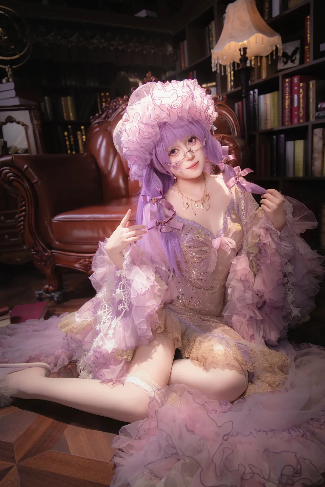 二次元摄影, 东方Project, 图书馆摄影, 帕秋莉cos, Lolita服装 - 第4张