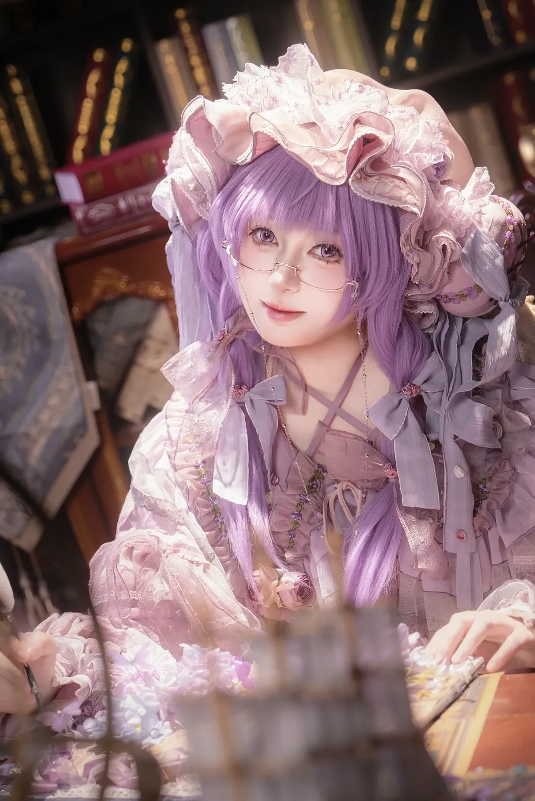ロールプレイ, 東方Project, パチュリー コスプレ, コスプレ撮影, 二次元写真