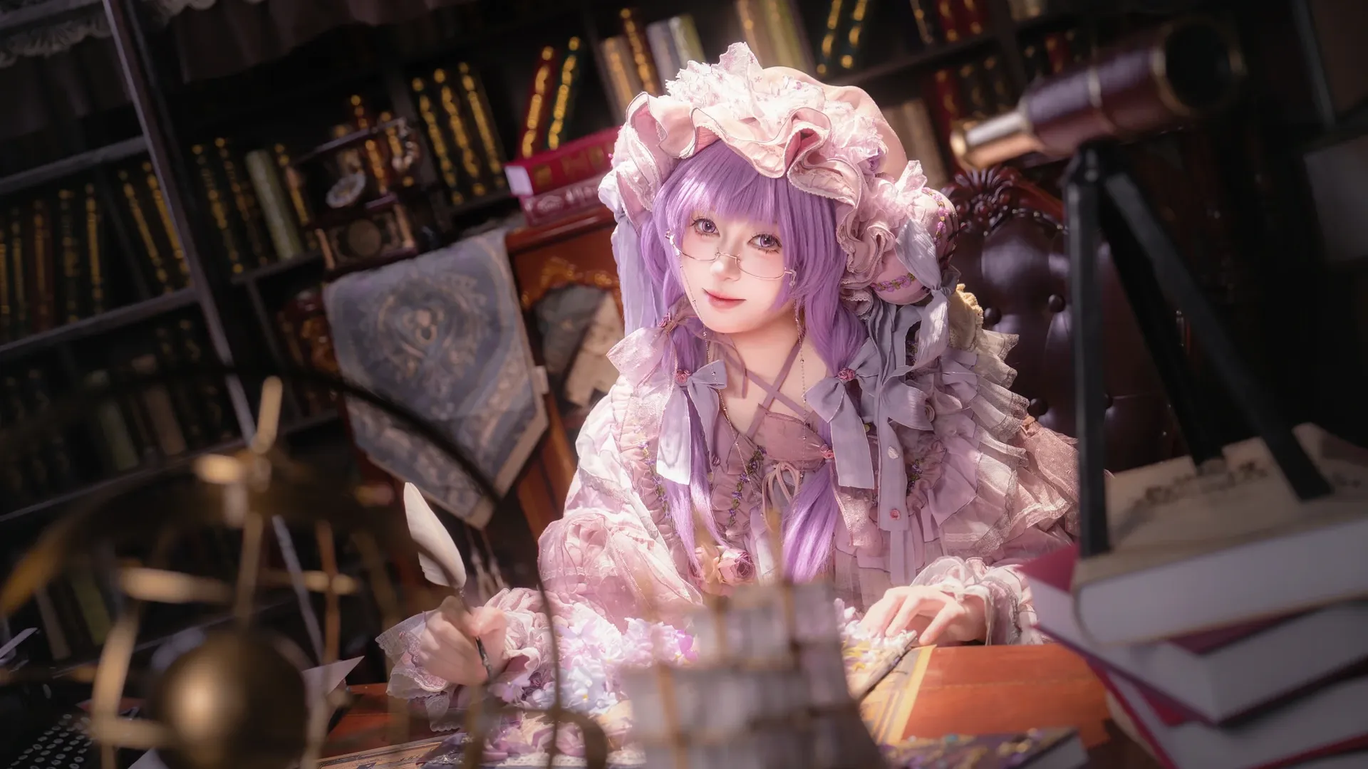 角色扮演, 东方Project, 帕秋莉cos, cosplay正片, 二次元写真 - 第2张
